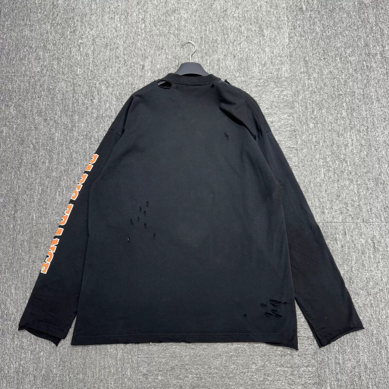Balenciaga Balenciaga Distressed Long Sleeve Shirt. Size US L / EU 52-54 / 3 - 2 Thumbnail