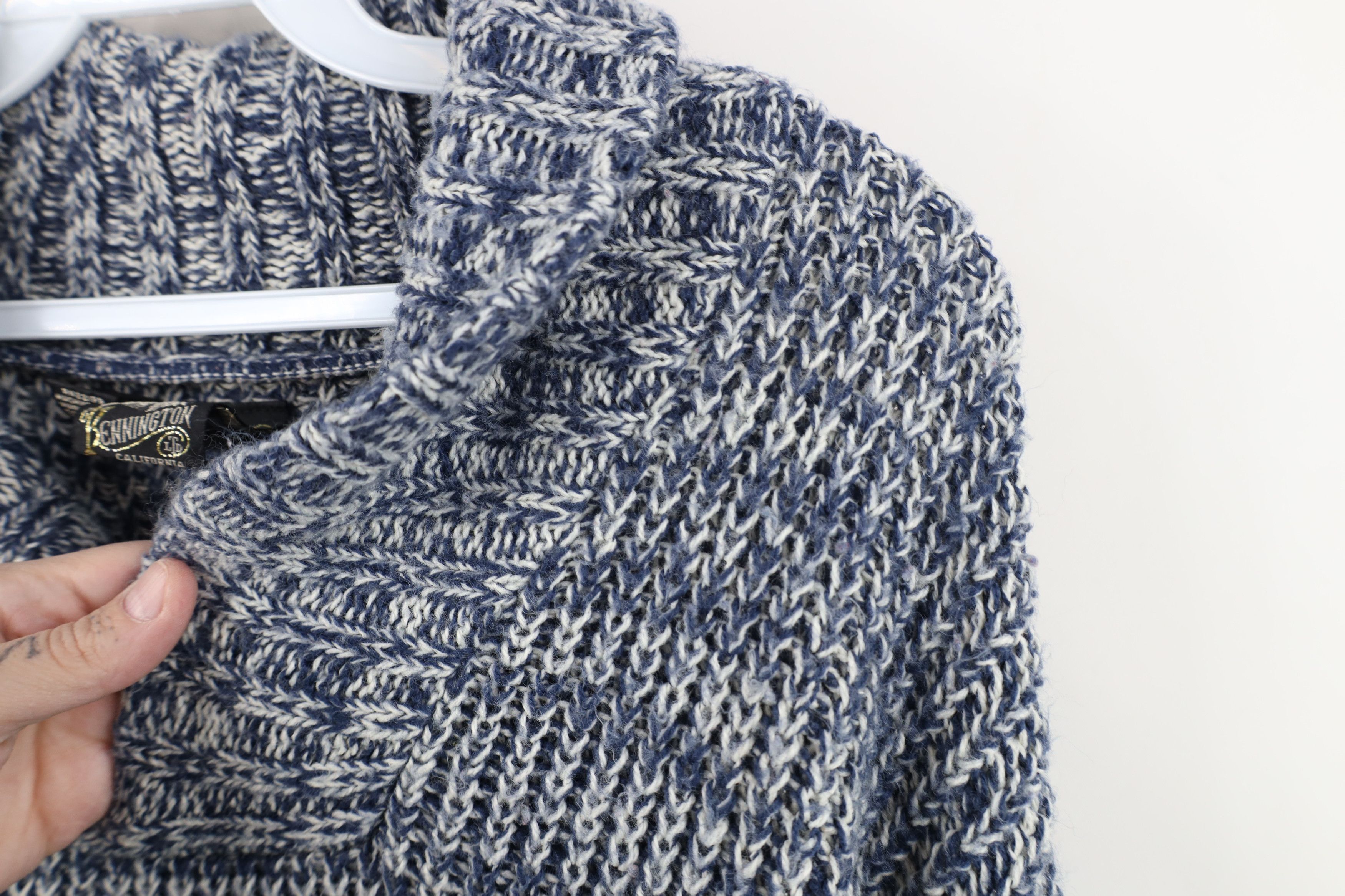 Vintage Vintage 70s Streetwear Chunky Ribbed Knit Shawl Sweater Size US L / EU 52-54 / 3 - 7 Thumbnail