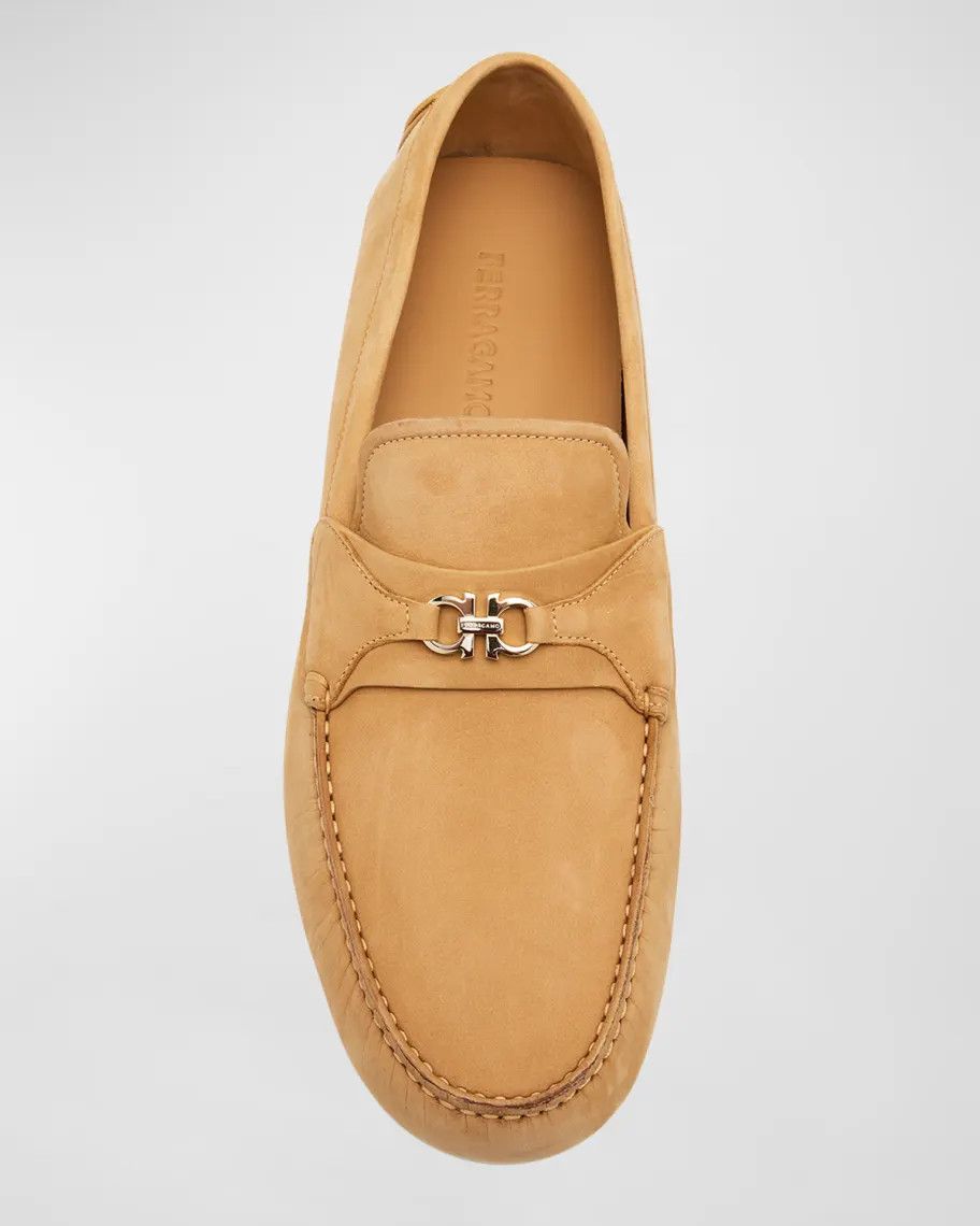 Salvatore Ferragamo o1s1rm0924 Nubuck Loafers in Brown Size US 6 / EU 39 - 6 Thumbnail