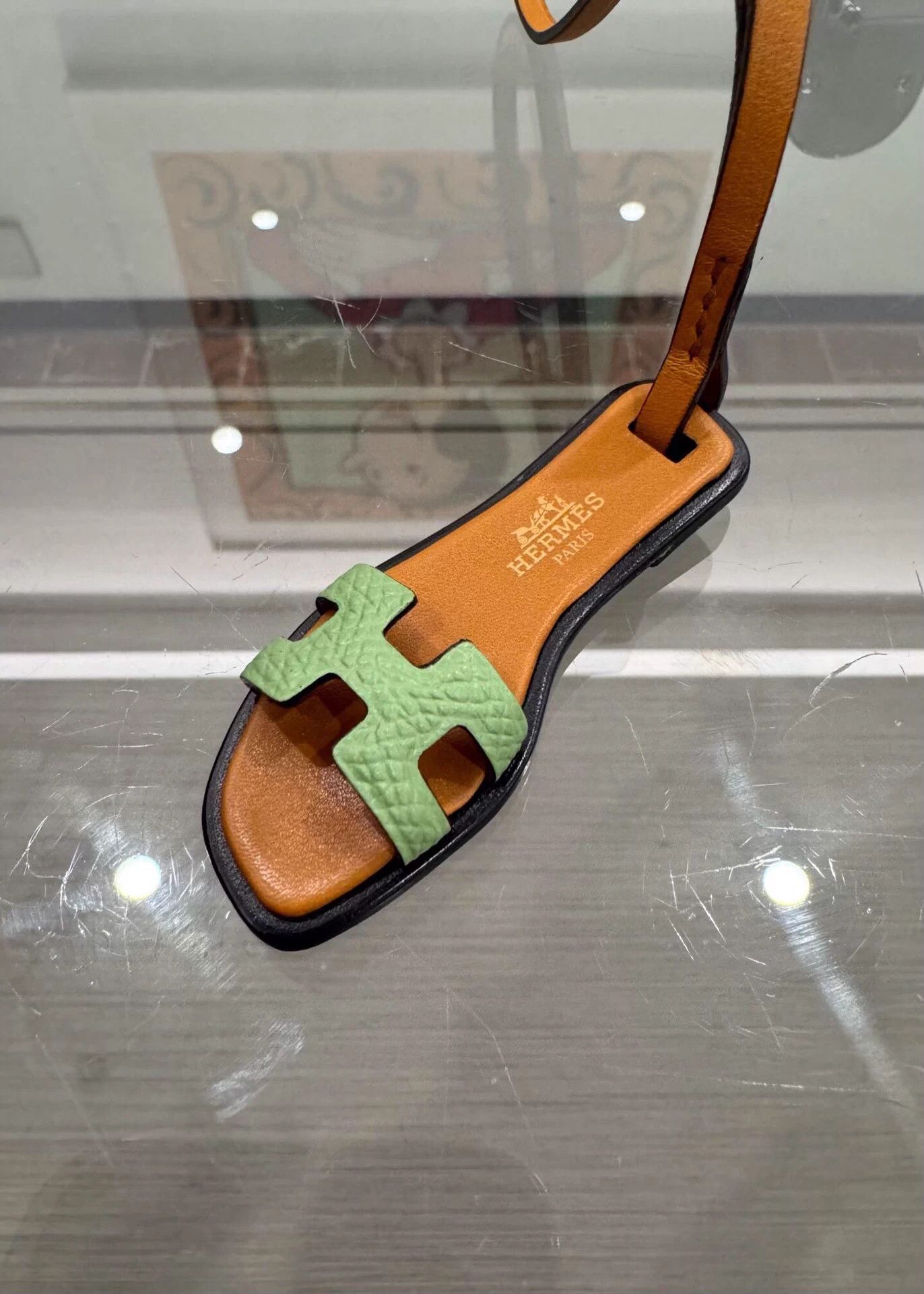 Hermes Hermes Oran Nano 3 Avocado Green Slipper Charm Size ONE SIZE - 4 Thumbnail