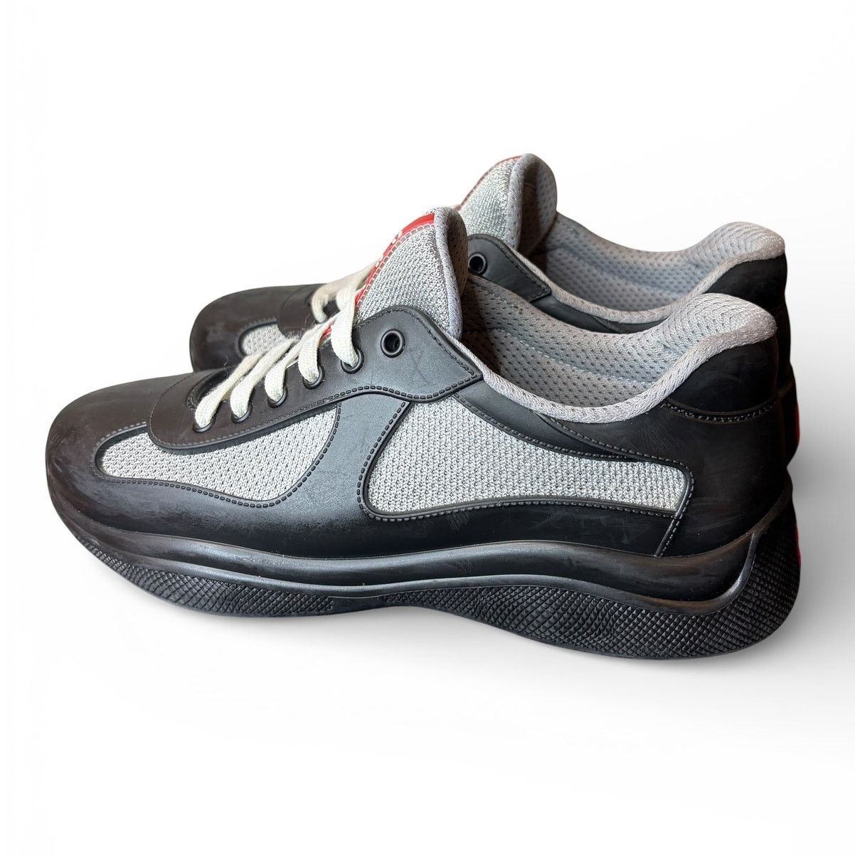 Prada Prada America's Cup Soft Rubber Black Sneakers | Size 41(8) Size US 8 / EU 41 - 4 Thumbnail