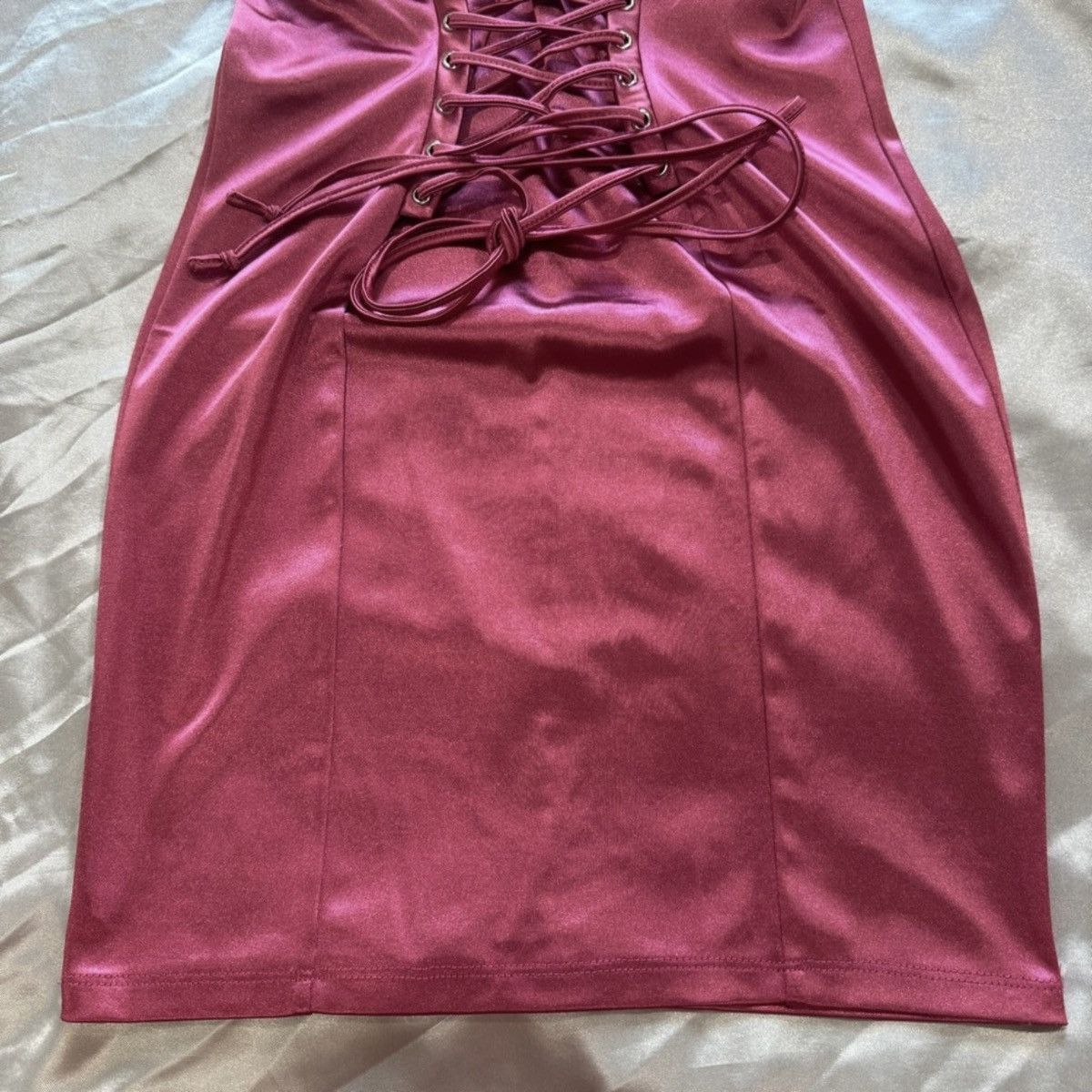 Forever 21 Pink Satin Corset Mini Dress Size S / US 4 / IT 40 - 6 Thumbnail