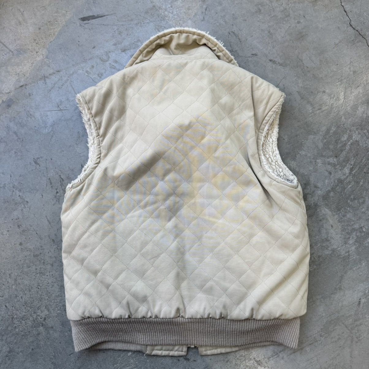 Vintage Vintage 90s Sherpa Lined Zip Up Quilted Vest Size US M / EU 48-50 / 2 - 4 Thumbnail