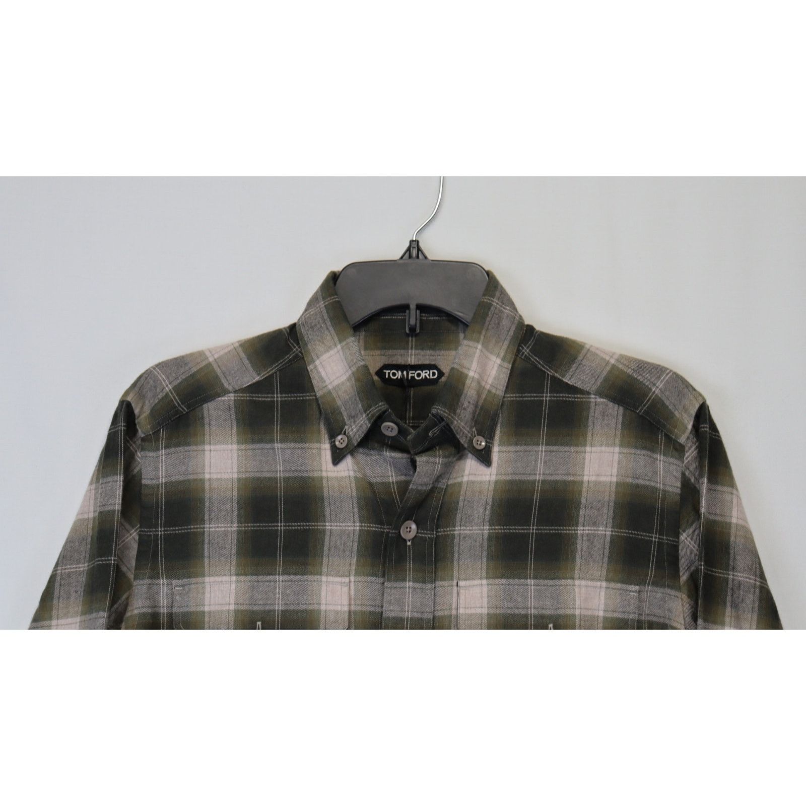 Tom Ford o1rshd1 Checked Button Up Shirt in Multicolor Size US S / EU 44-46 / 1 - 3 Thumbnail