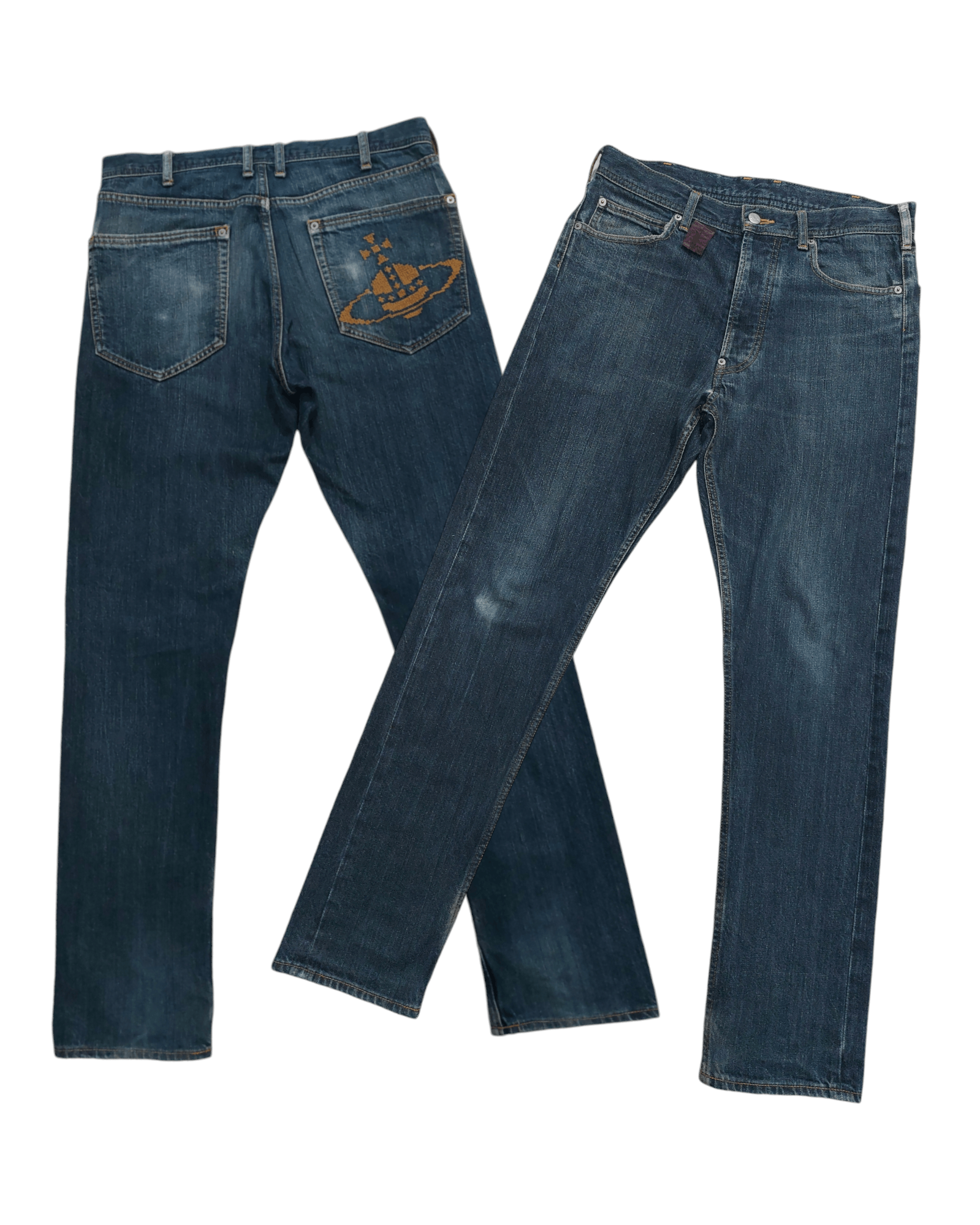 Vivienne Westwood Vivienne Westwood Orb Logo Denim Jeans | Grailed