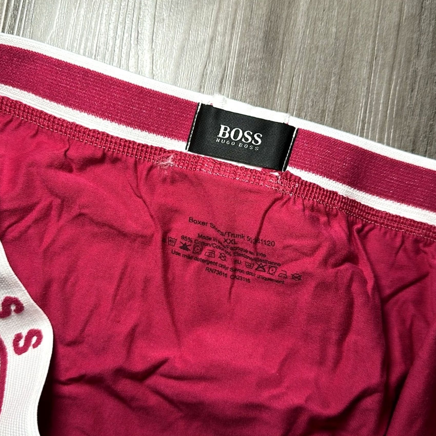 Hugo Boss HUGO BOSS Boxer Brief Underwear Cotton Stretch Pink 2XL Regular Men Mens Women? (Note: incorrect) Size 48R - 3 Thumbnail