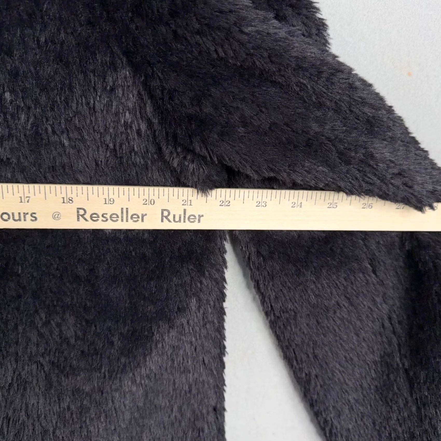 Kenneth Cole Kenneth Cole New York Coat Womens XL Black Faux Fur Snap Front Mid Length Size XL / US 12-14 / IT 48-50 - 7 Thumbnail