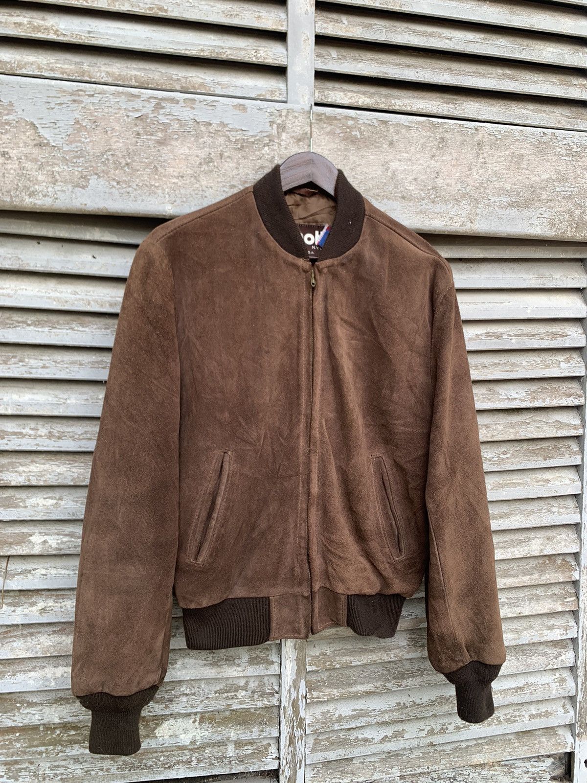 Schott 👹Vintage SCHOTT Brown Suede Bomber Jacket Made In USA Size US M / EU 48-50 / 2 - 4 Thumbnail