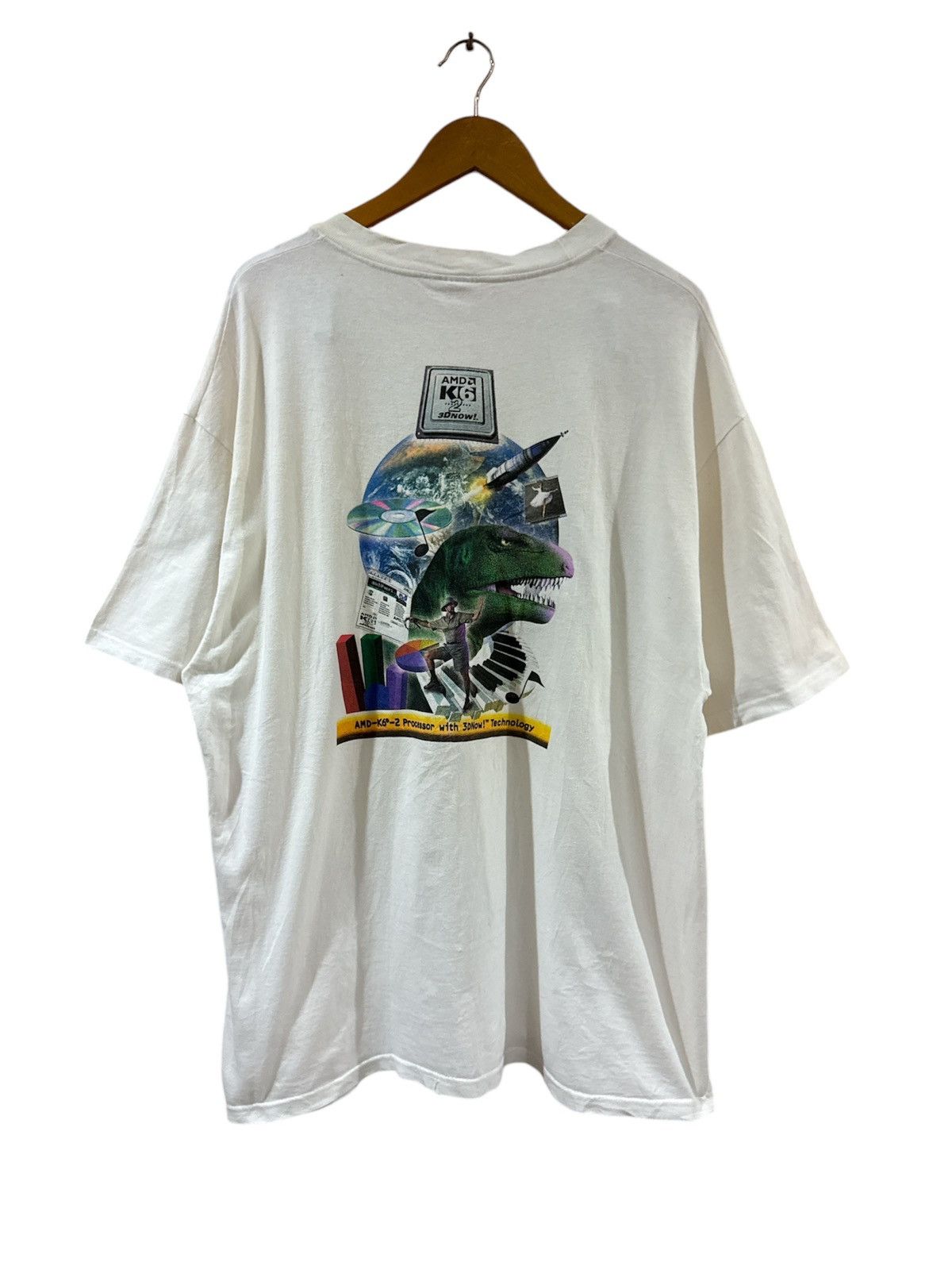 Apple × Microsoft × Vintage Vintage AMD K6 3D Technology Tshirt Size US XL / EU 56 / 4 - 1 Thumbnail
