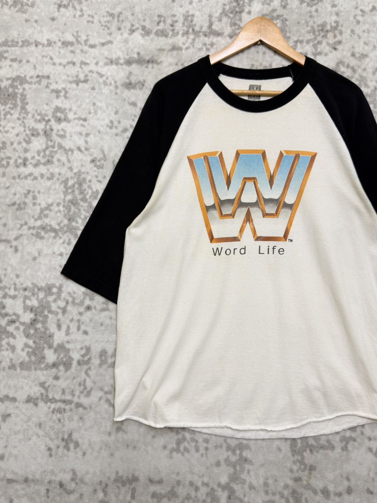 WWE Vintage WWE John Cena Word Life Raglan Tee Wrestling Shirt Size US L / EU 52-54 / 3 - 3 Thumbnail