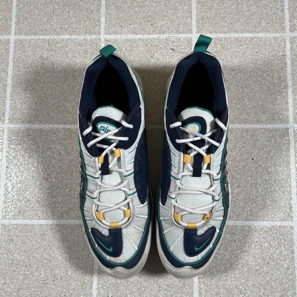 Nike Nike Air Max 98 Mighty Ducks White Navy Neptune Green Sz 12 Size US 12 / EU 45 - 3 Thumbnail