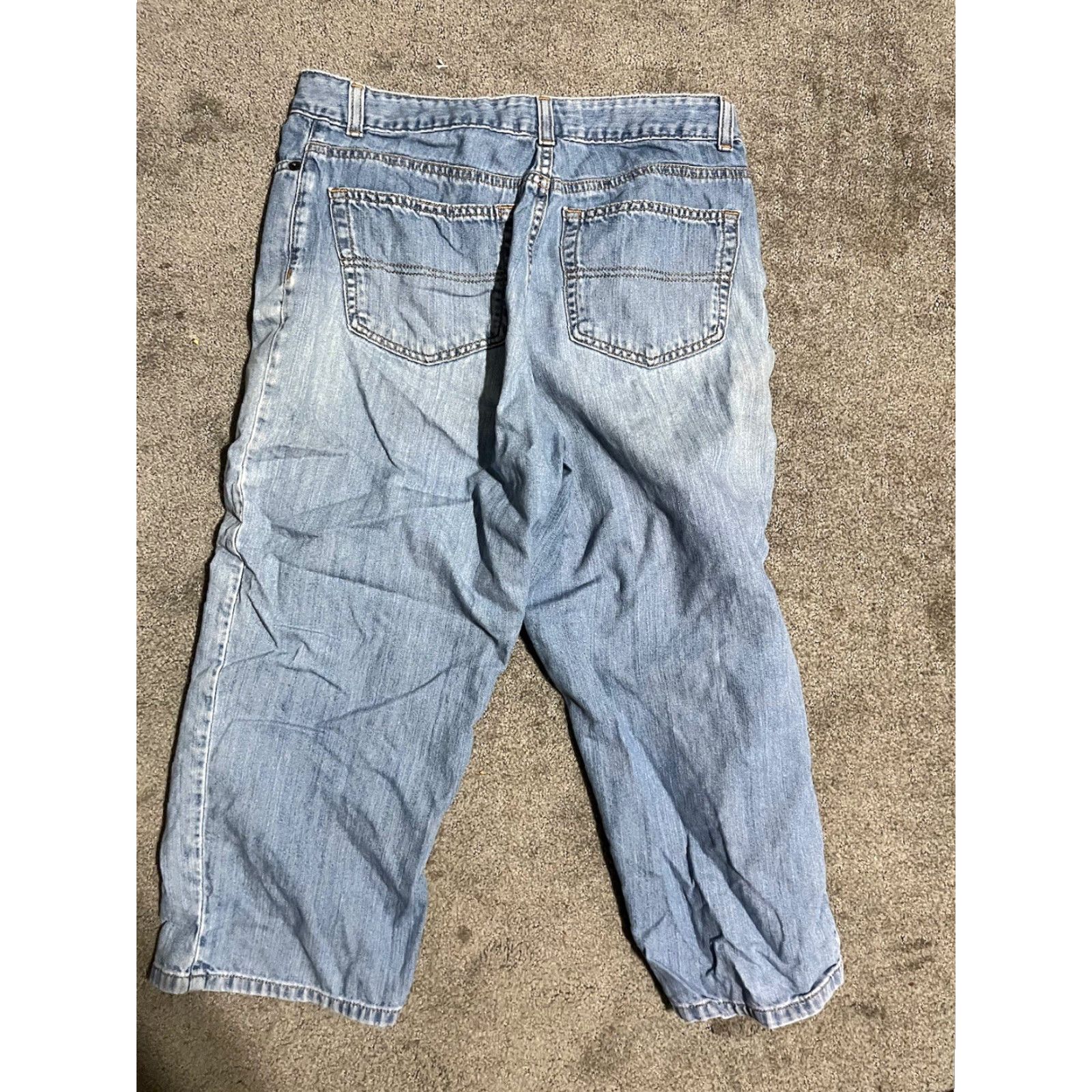 Vintage VINTAGE L.L. Bean Straight Crop Jeans Women Medium Blue 90s Logo Pockets Size 30" / US 8 / IT 44 - 3 Thumbnail