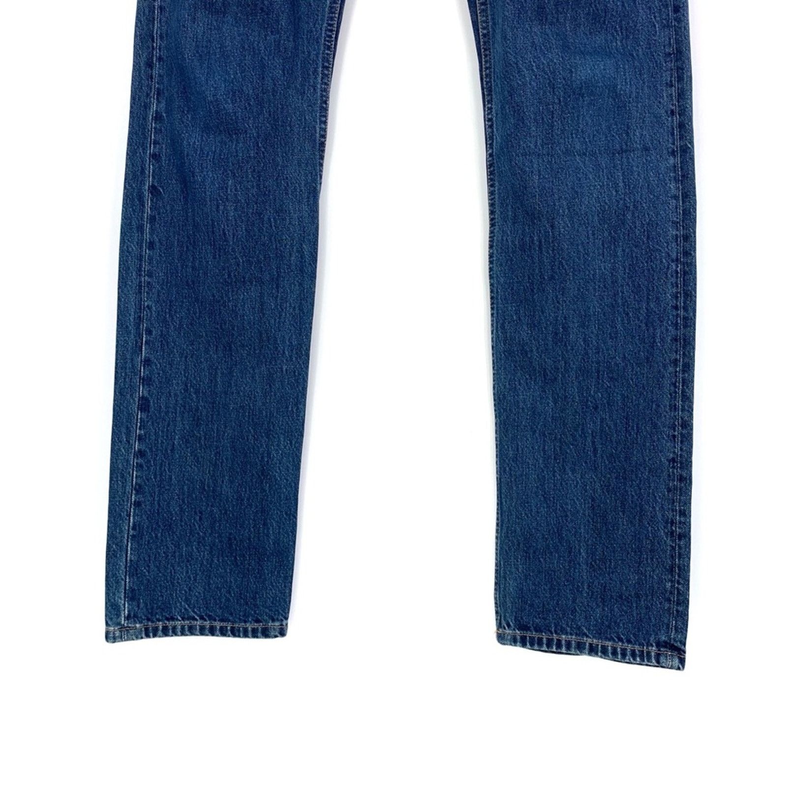 Helmut Lang HELMUT LANG Unisex Low Rise Slim Leg Jean Blue Denim 32M Size US 32 / EU 48 - 4 Thumbnail