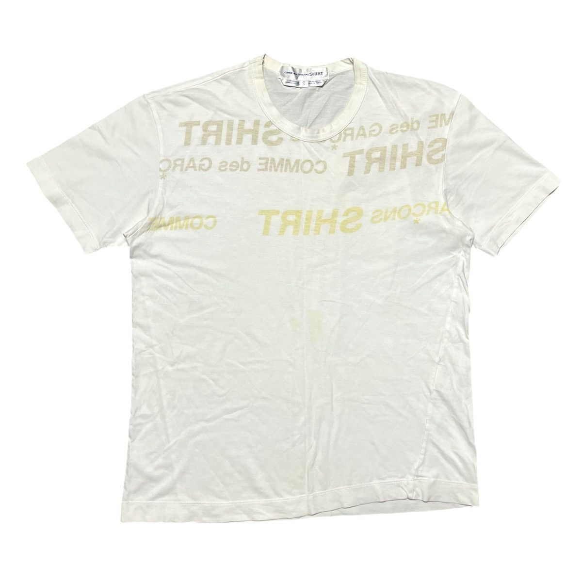 Comme des Garcons × Japanese Brand × Vintage RARE 90 comme des garçons inverted logo tee Size US S / EU 44-46 / 1 - 1 Thumbnail