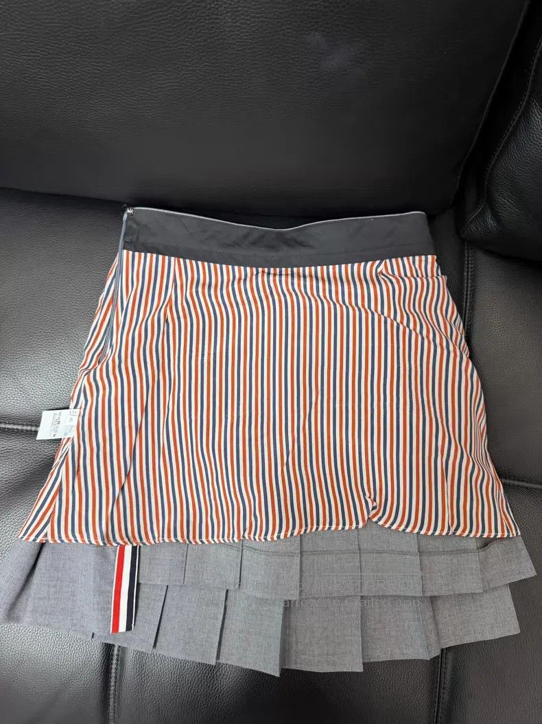 Thom Browne Thom Browne Grey Pleated Skirt Size 26" / US 2 / IT 38 - 4 Thumbnail