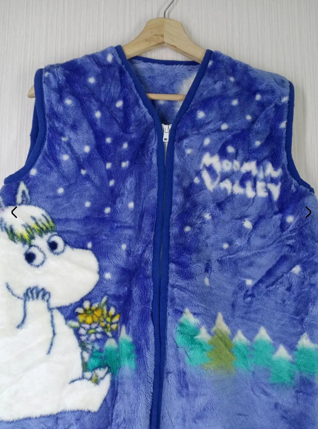 Other Rare Moomin Characters Fleece Sweater Vest Size M / US 6-8 / IT 42-44 - 3 Thumbnail