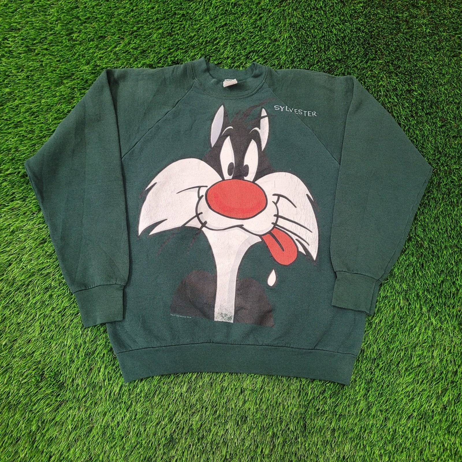 Fruit Of The Loom Vintage 1993 Sylvester Sweatshirt Womens L 21x24 Size L / US 10 / IT 46 - 1 Thumbnail