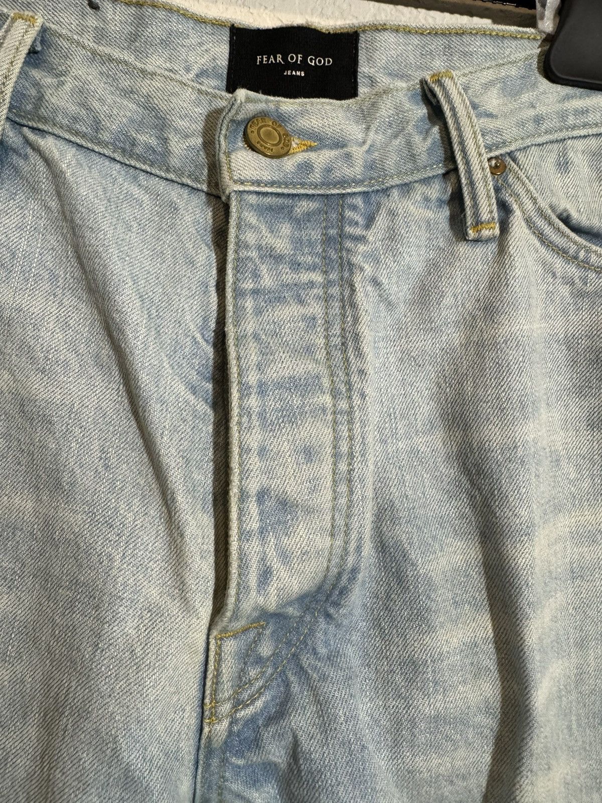 Fear of God Distressed Denim Zipped Hem Denim Size US 36 / EU 52 - 4 Thumbnail