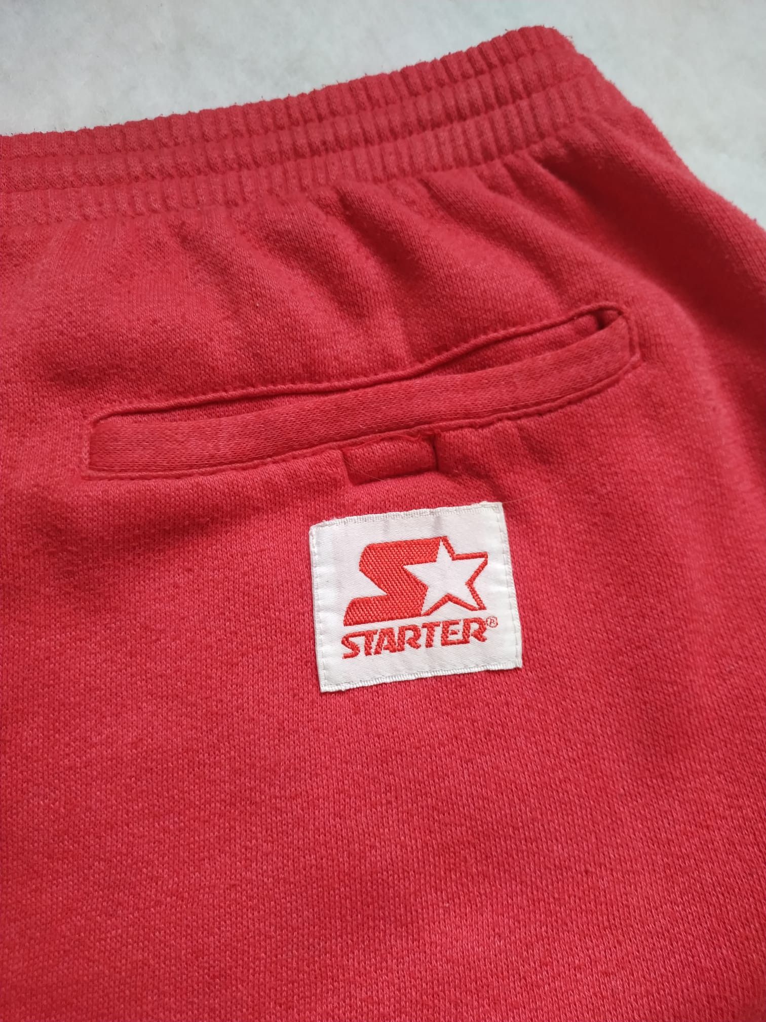 Starter × Vintage Vintage 1990s Starter Ohio State red Gym sweatpants shorts Size US 32 / EU 48 - 5 Thumbnail