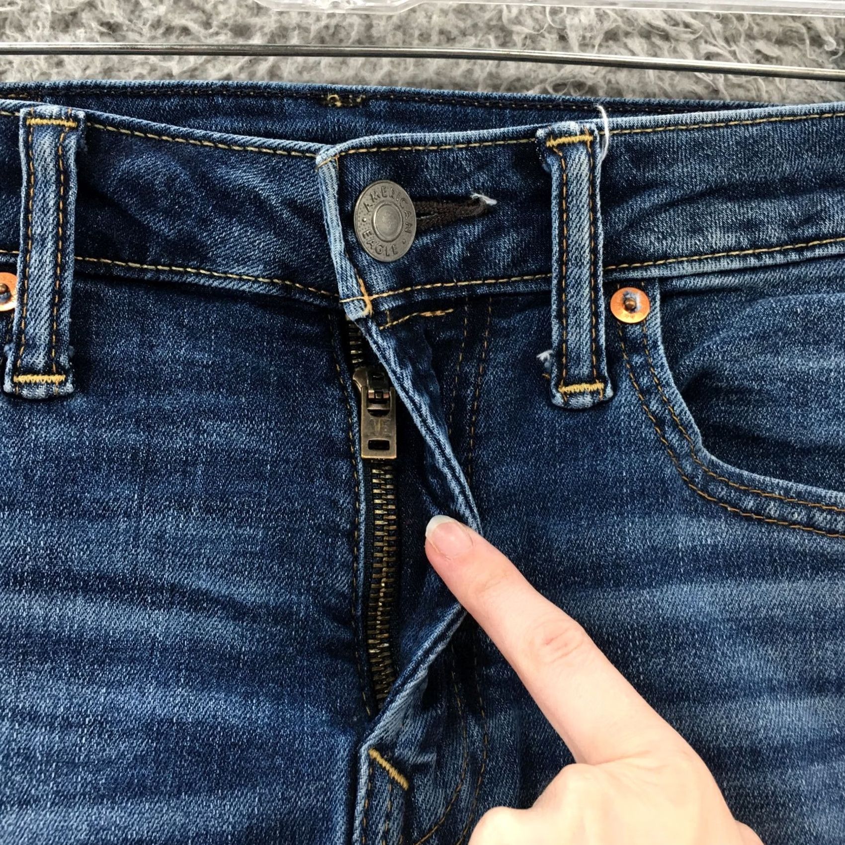 American Eagle Outfitters American Eagle Outfitters Airflex Athletic Skinny Jeans Mens 28x30 Blue Jeans Size US 28 / EU 44 - 3 Thumbnail