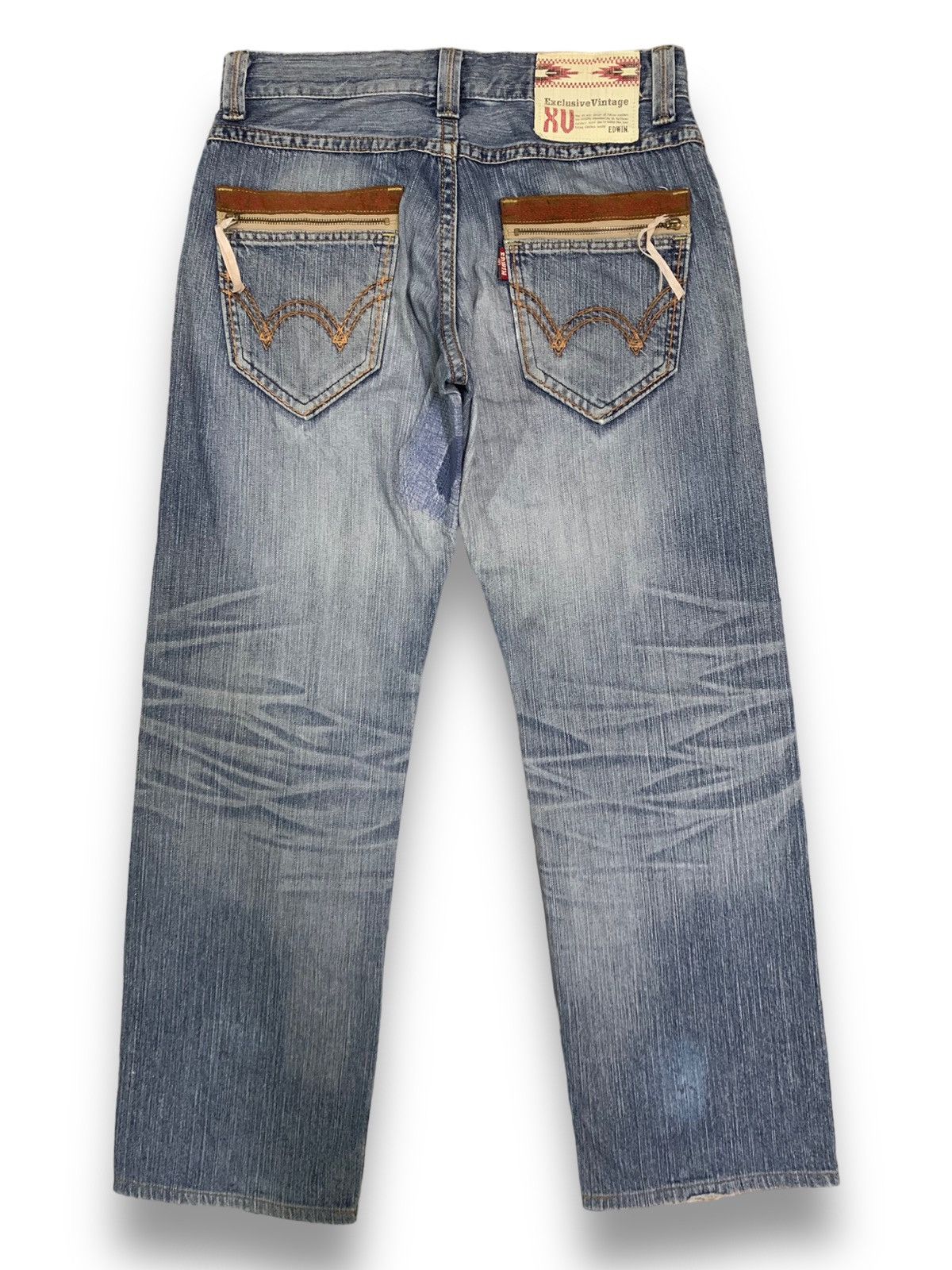 Edwin Vintage Edwin XV Classic Cowboy Style Baggy Distressed Jeans Size US 32 / EU 48 - 2 Thumbnail