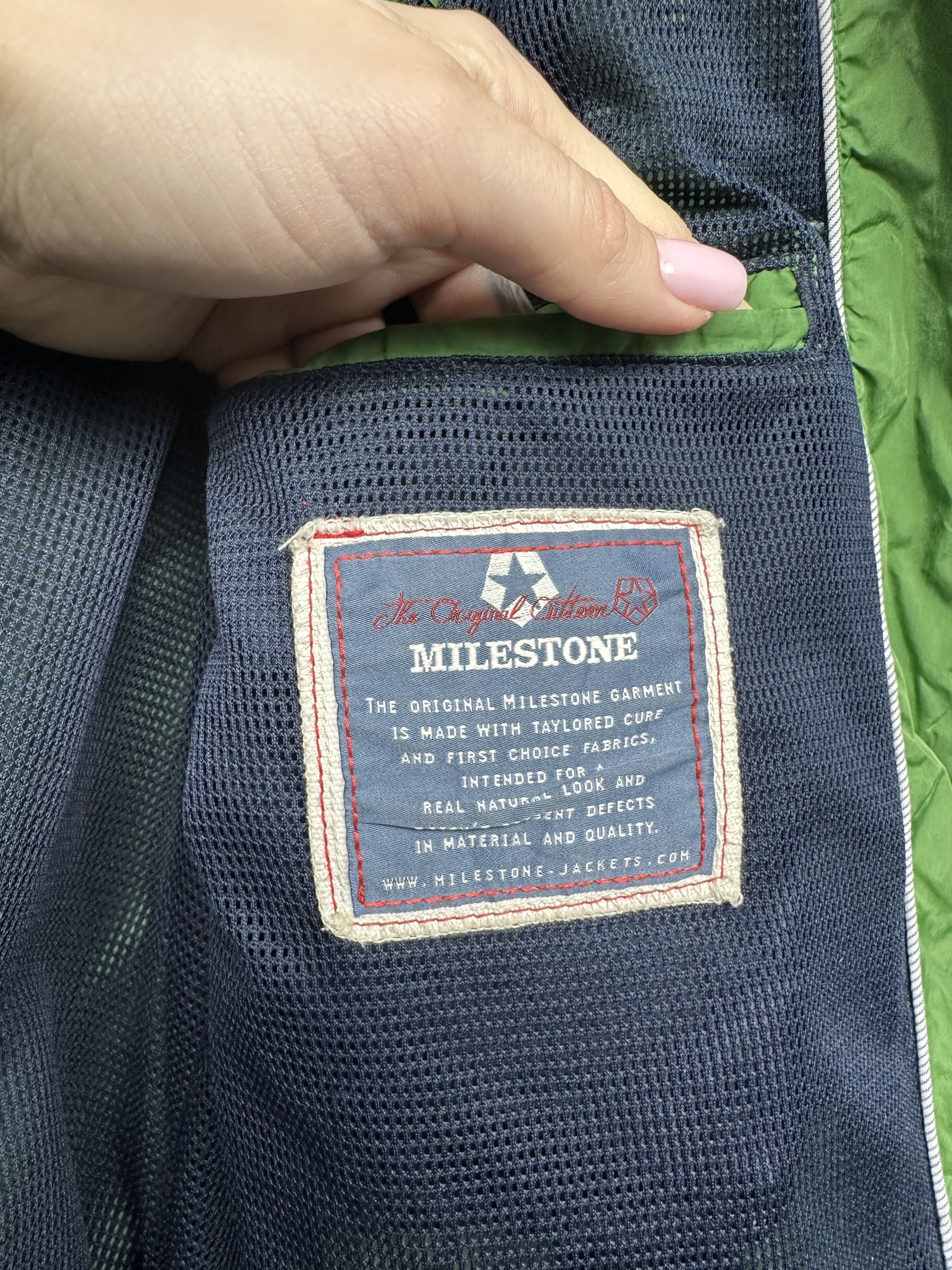 Milestone Milestone Mens Nylon Distressed Jacket Size US L / EU 52-54 / 3 - 9 Thumbnail