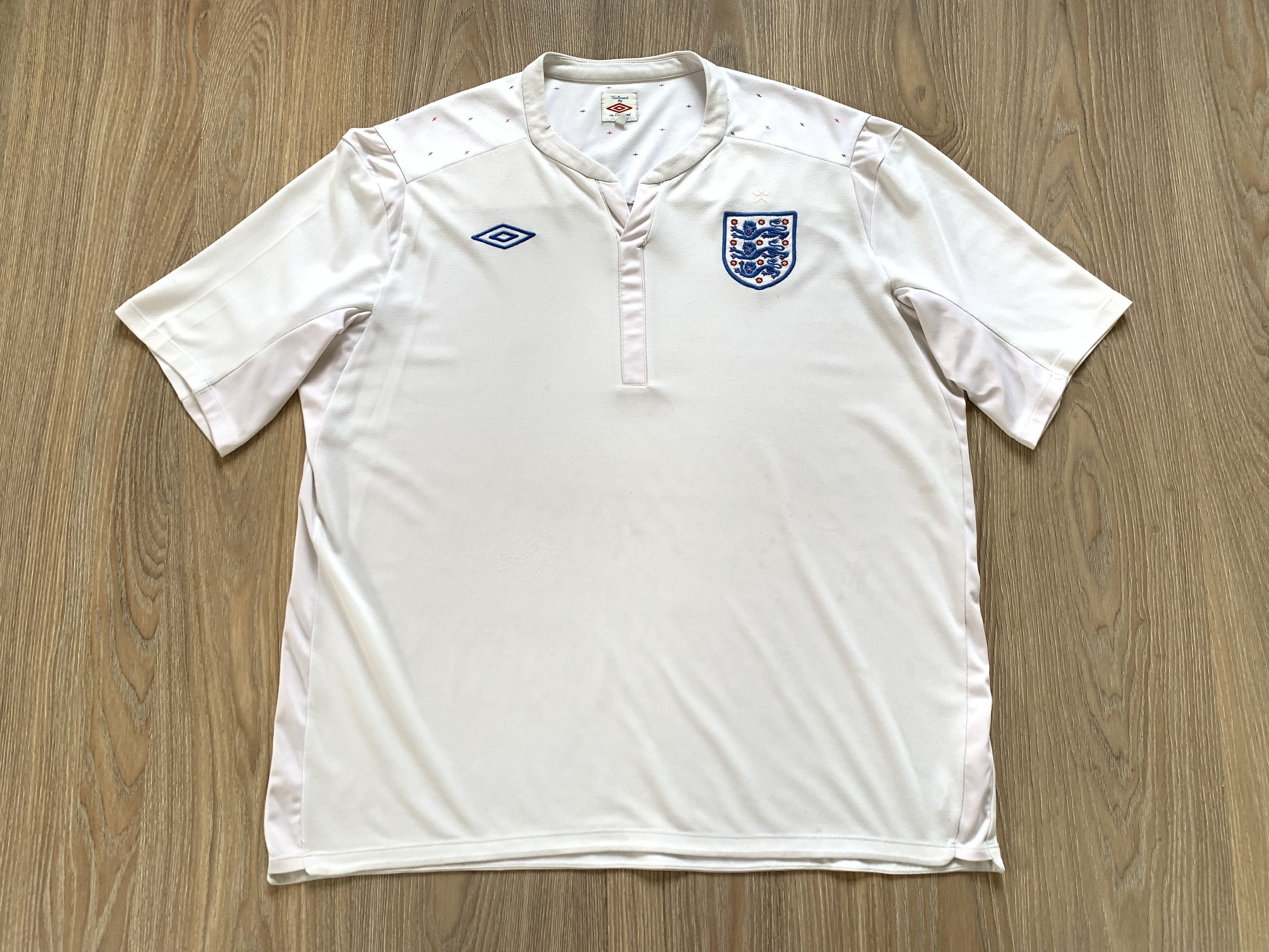 Umbro Umbro England White Training Soccer T Shirt Jersey Size US L / EU 52-54 / 3 - 2 Thumbnail