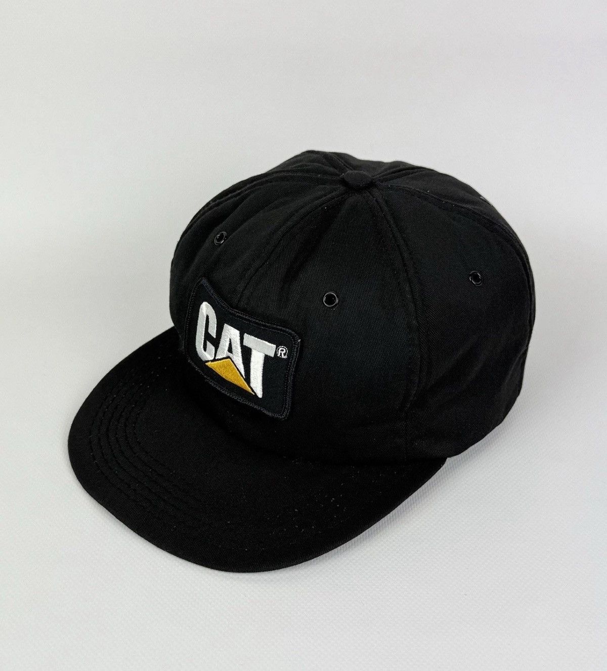 Caterpillar Vintage Cat Caterpillar Diesel Trucks Cap Hat Top Black USA Size ONE SIZE - 2 Thumbnail