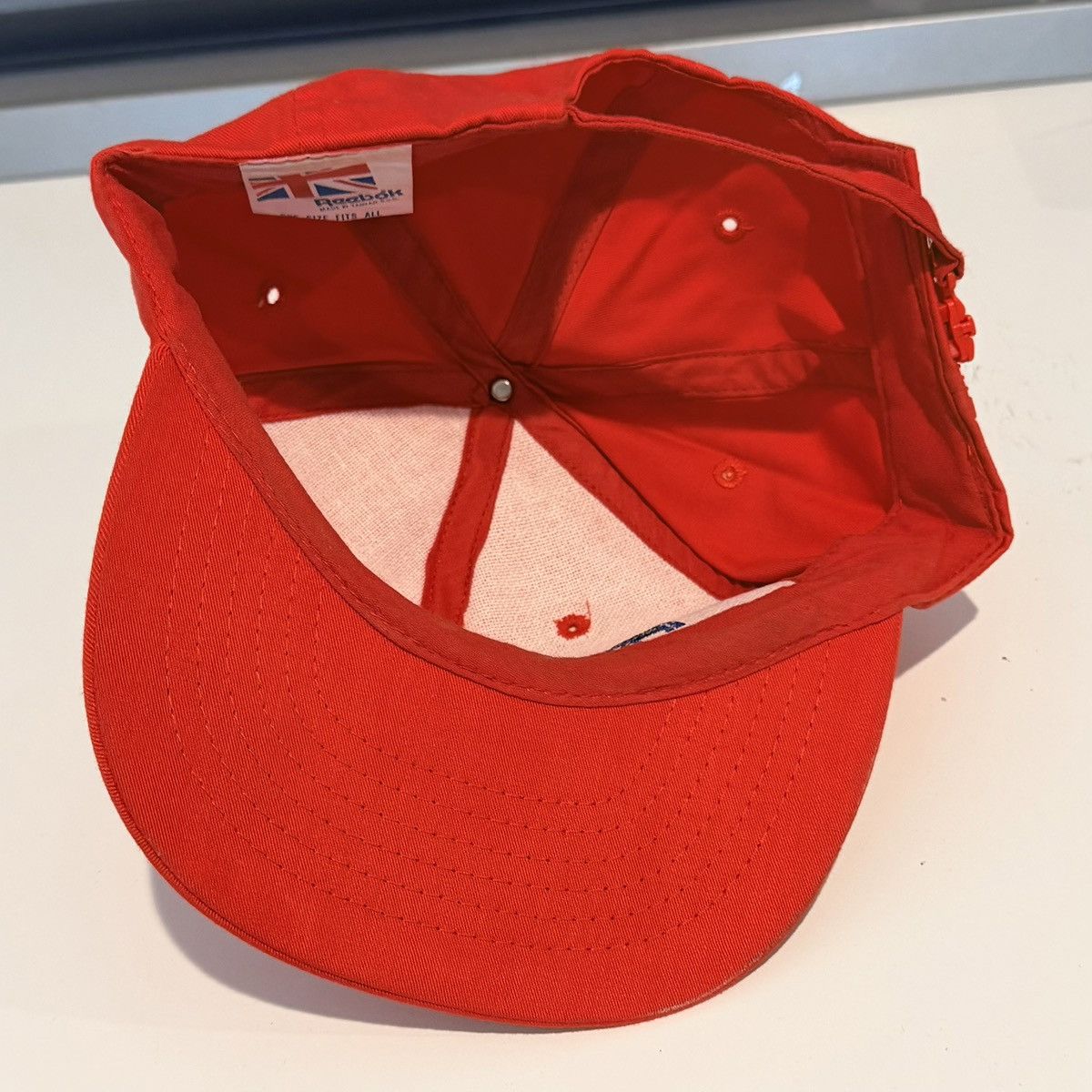 Reebok Vintage Reebok Hat Strap Back 80s Spell Out Adjustable Size ONE SIZE - 3 Thumbnail