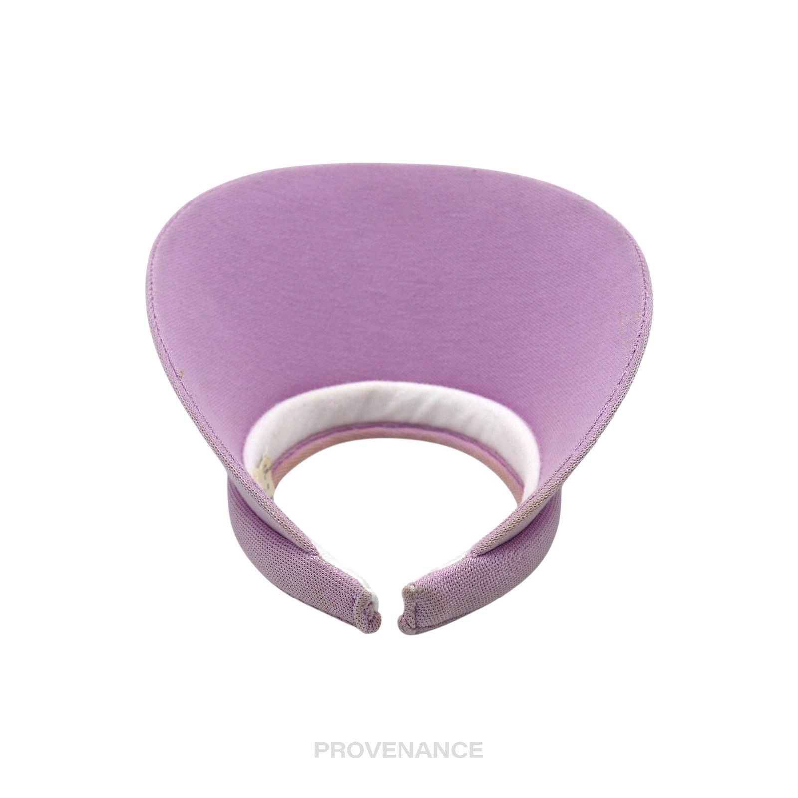 Balenciaga 🔴 Balenciaga Logo Embroidered Visor - Lavender Geometric Size ONE SIZE - 7 Thumbnail
