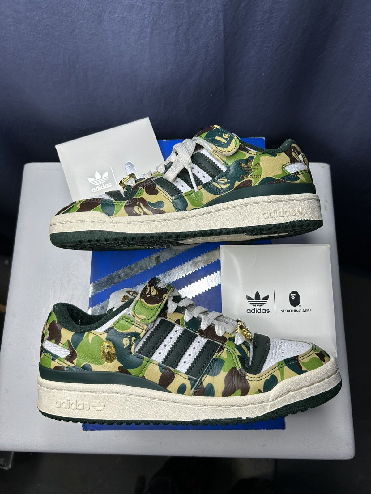 Adidas × Bape Forum 84 Low 30th Anniversary.
