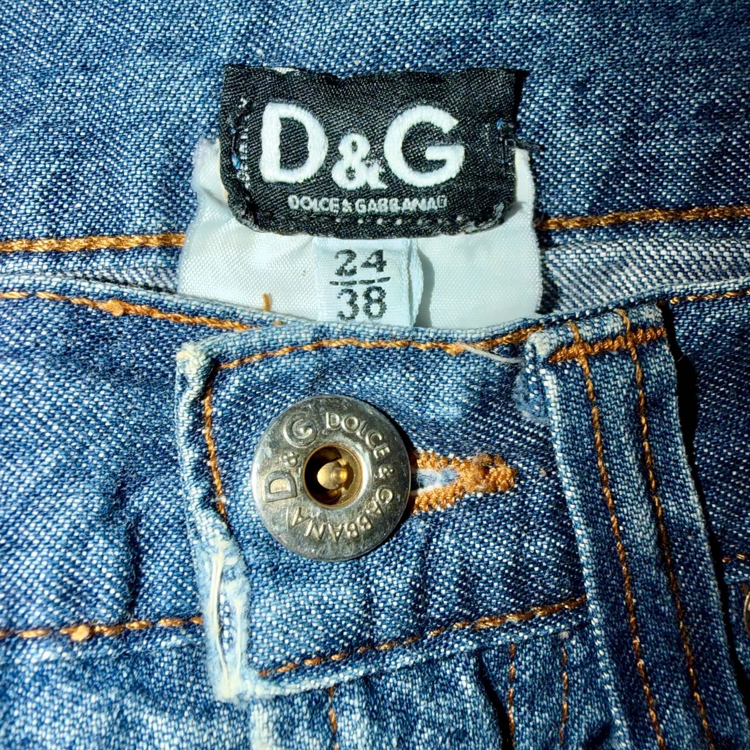 Dolce & Gabbana DOLCE & GABBANA VINTAGE PATCHWORK JEANS Size 26" / US 2 / IT 38 - 6 Thumbnail