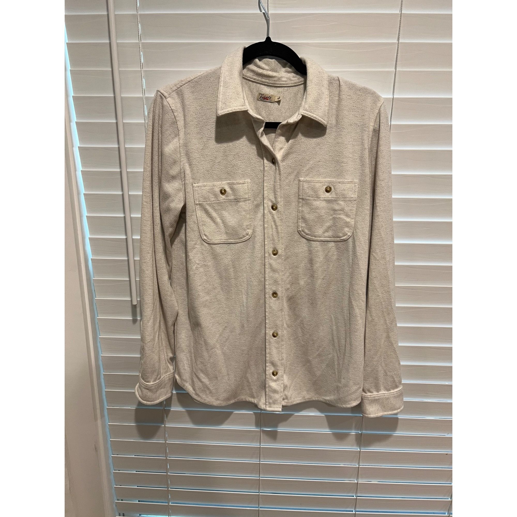 Faherty Faherty Womens Long Sleeve Button Up Shirt - Size M Size M / US 6-8 / IT 42-44 - 1 Thumbnail