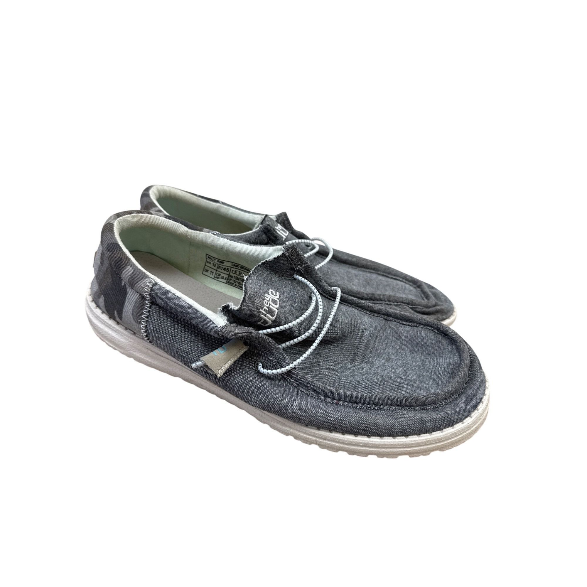 Designer Hey Dude Mens Gray Walking Comfy Slip-On Shoes Size 12 SKU 7 Size US 12 / EU 45 - 4 Thumbnail