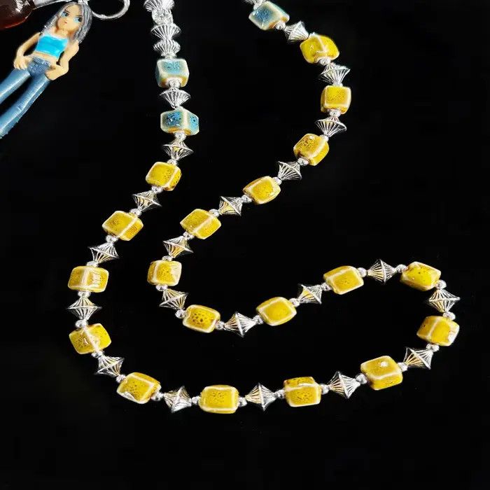 Jewelry Square Bead Cleanfit Waist Pants Chain Key Chains Size ONE SIZE - 4 Thumbnail