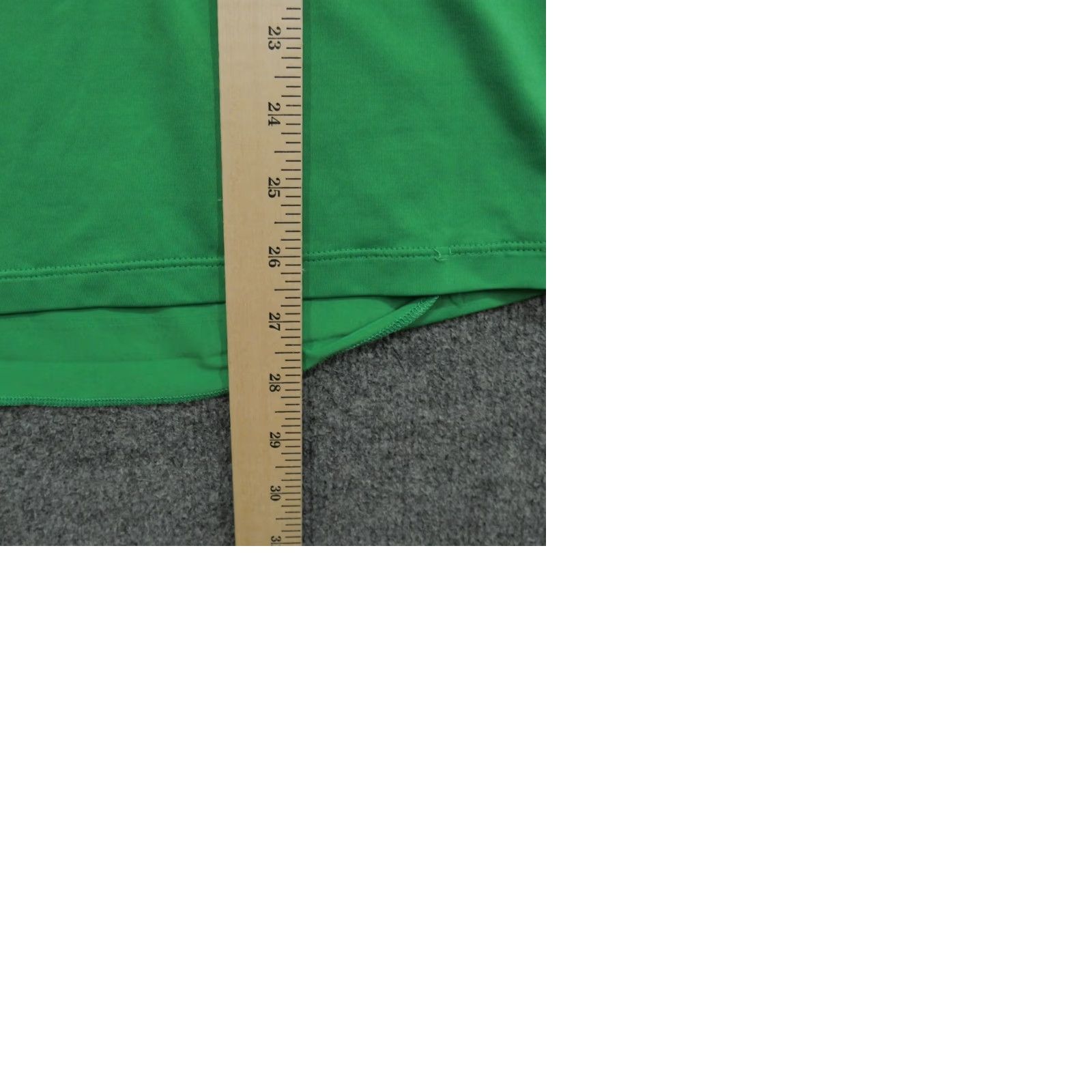 Nike Nike Shirt Womens XL Green Dri-FIT Pro Long Sleeve Mock Neck Zip Thumb Holes Casual Pullover Size XL / US 12-14 / IT 48-50 - 9 Thumbnail