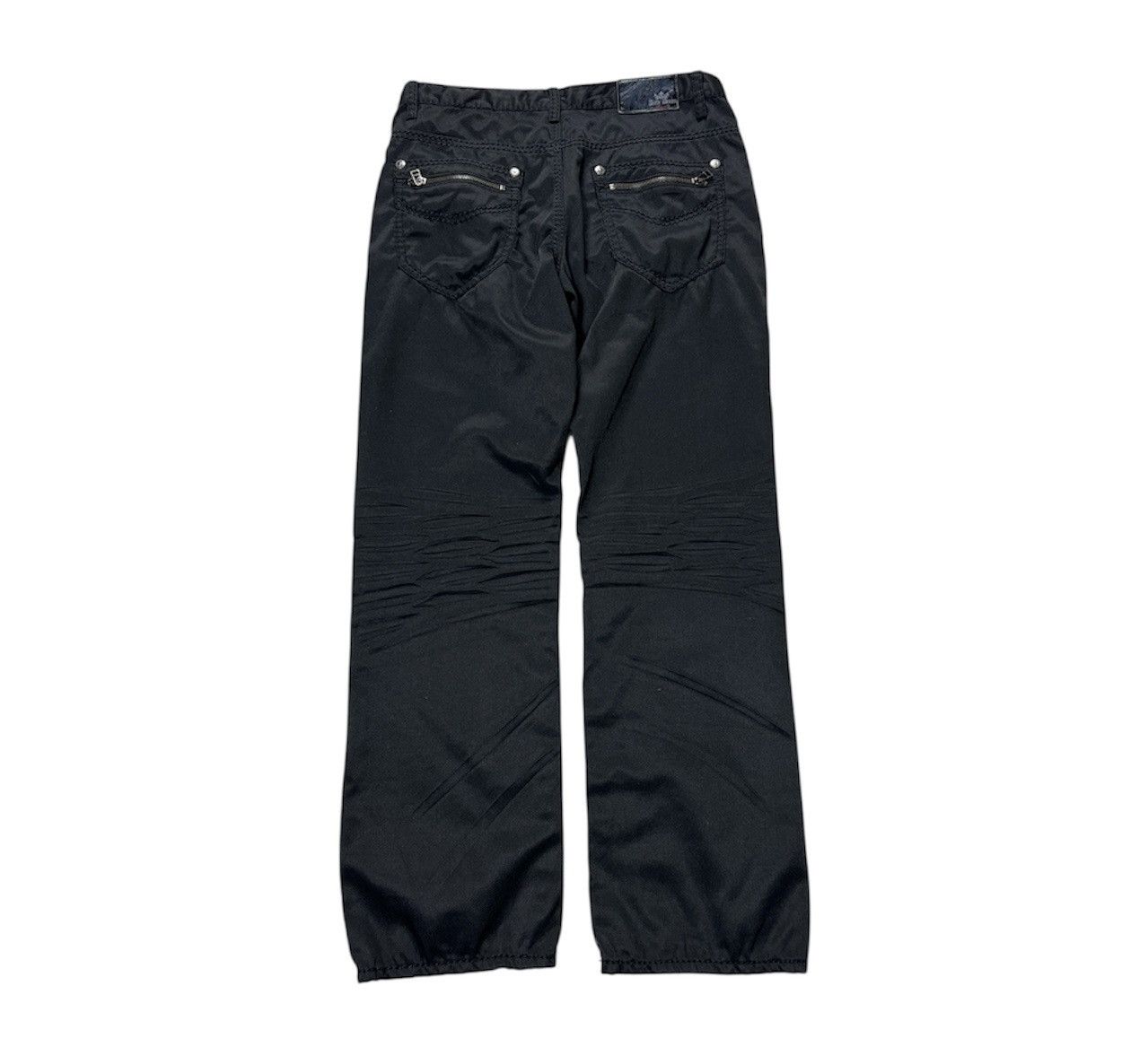 True Religion Vintage Dirty Denim y2k creased crumpled pants zip trousers Size US 32 / EU 48 - 2 Thumbnail