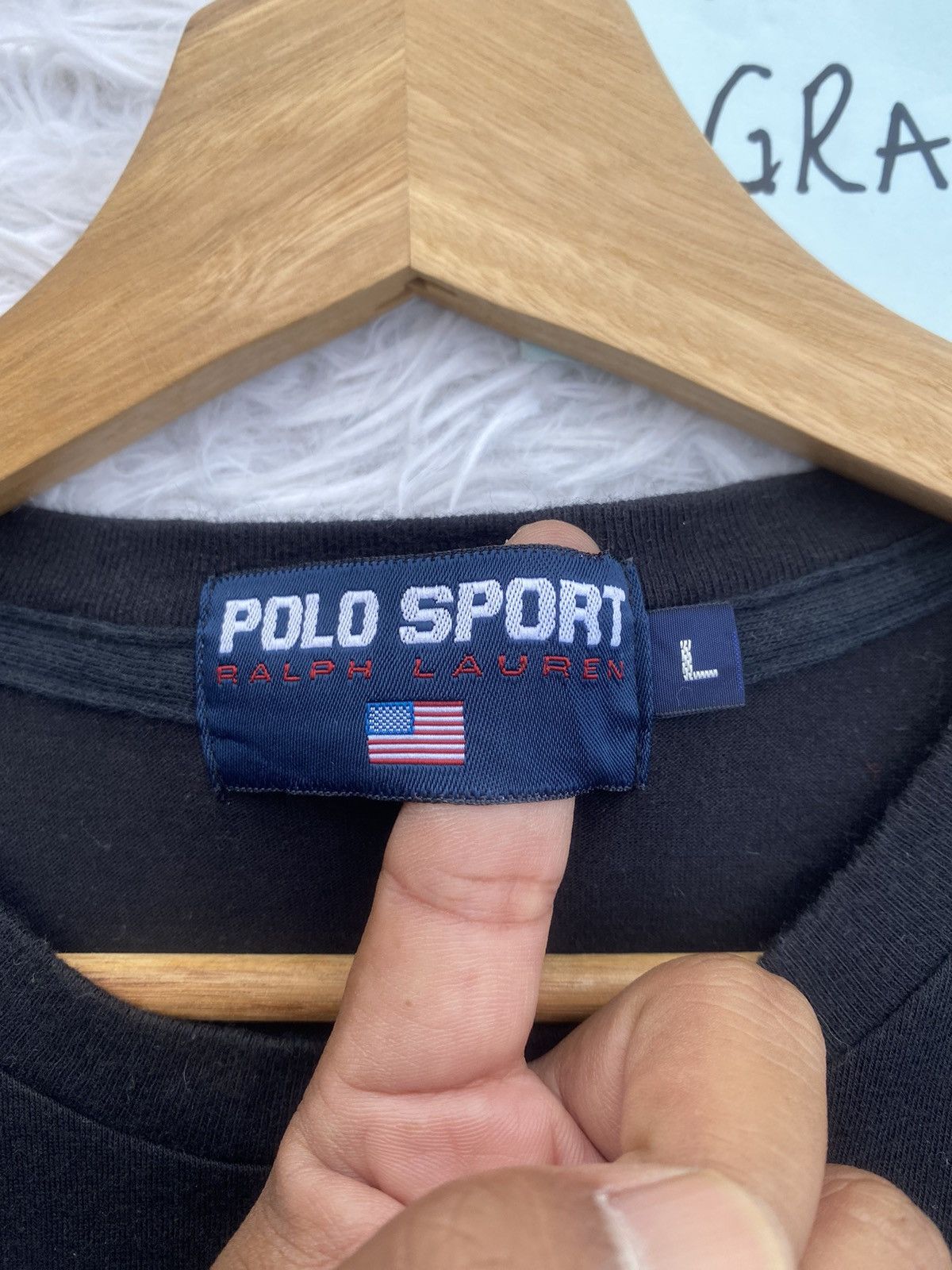 Polo Ralph Lauren Rare Vintage Polo Sport Ralph Lauren Spellout Tshirt Size US L / EU 52-54 / 3 - 8 Thumbnail