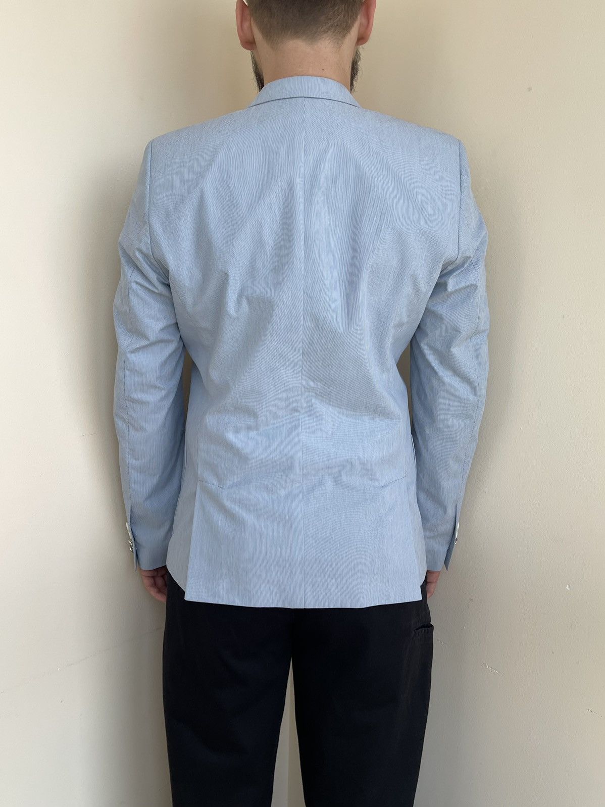 The Kooples The Kooples Cotton Striped Fitted Summer Blazer Jacket 46 IT Size 36R - 4 Thumbnail