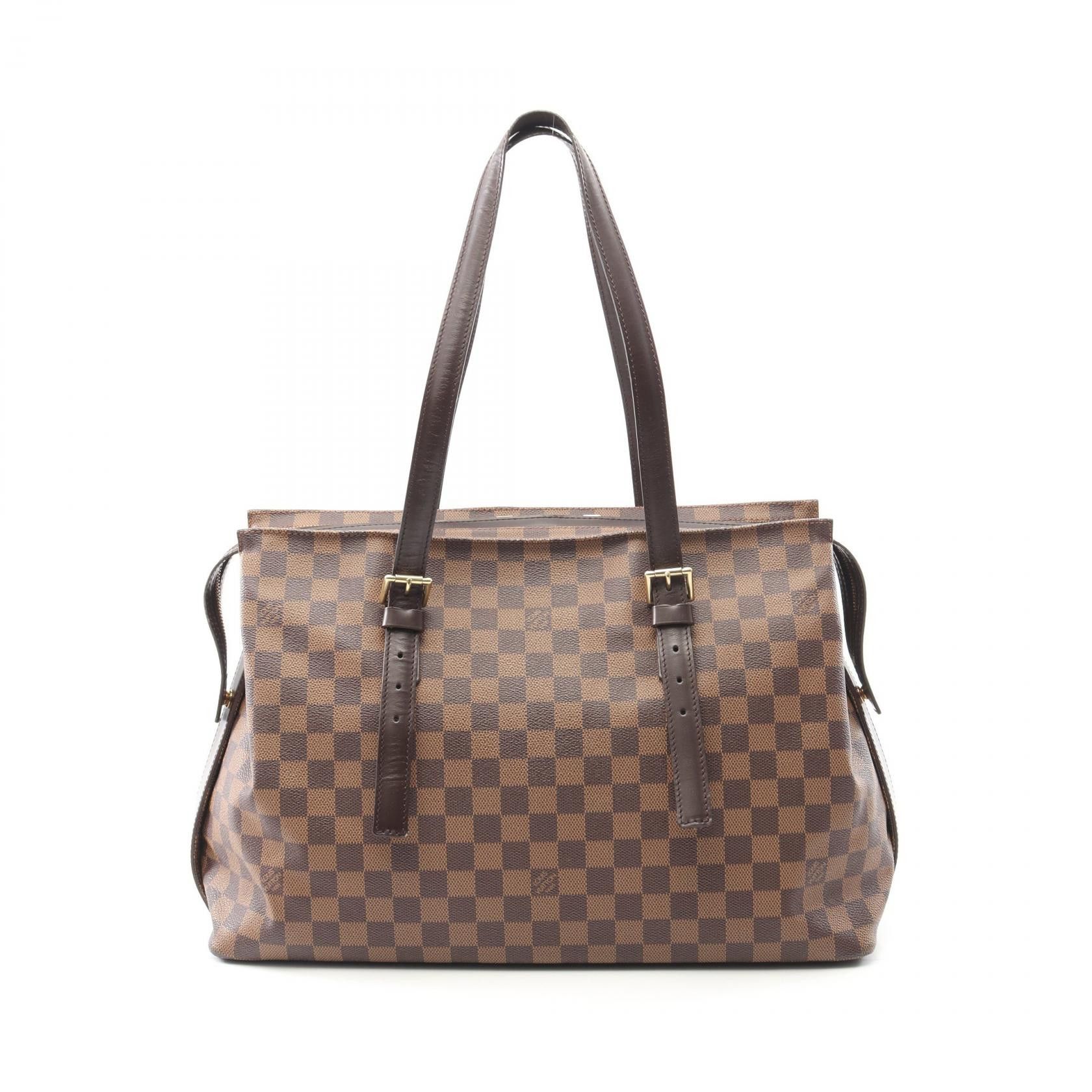 Louis Vuitton Louis Vuitton Chelsea Damier PVC Coated Canvas Tote Bag Canvas Tote Bag N51119 DUTY FREE for USA