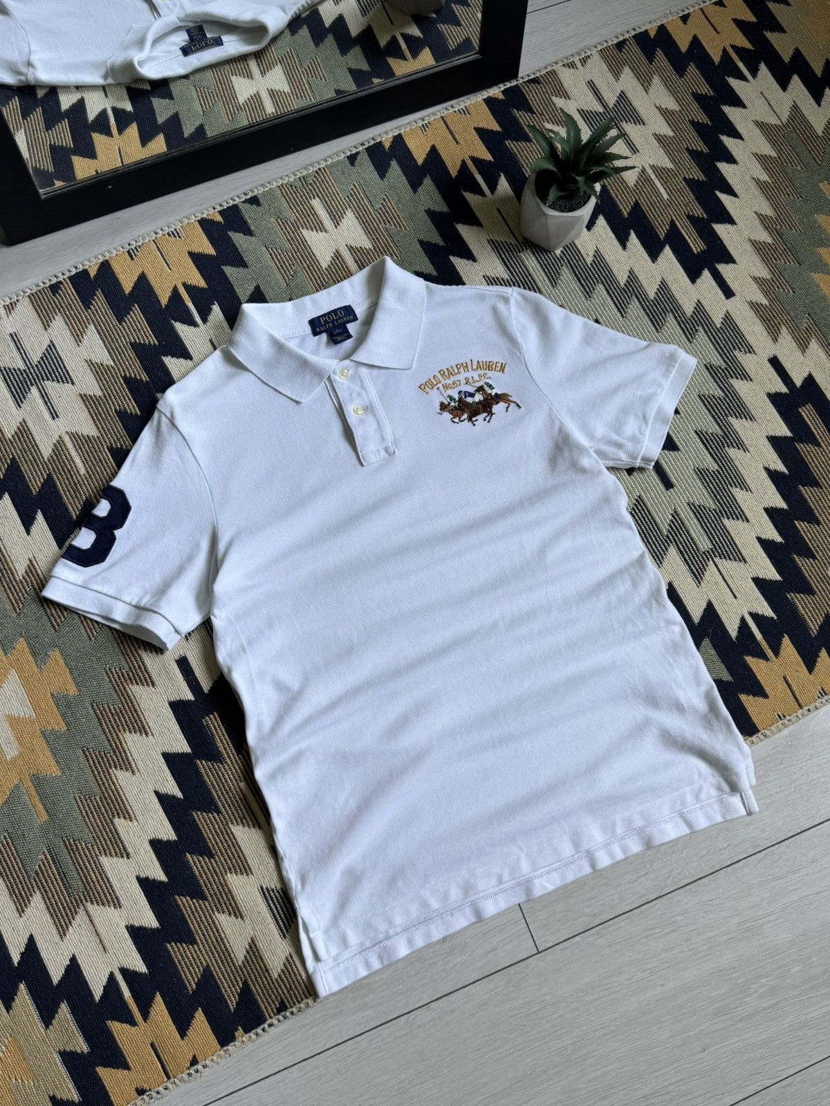Polo Ralph Lauren Vintage Polo Ralph Lauren #3 Logo Chief Kief T-shirt Size US S / EU 44-46 / 1 - 2 Thumbnail