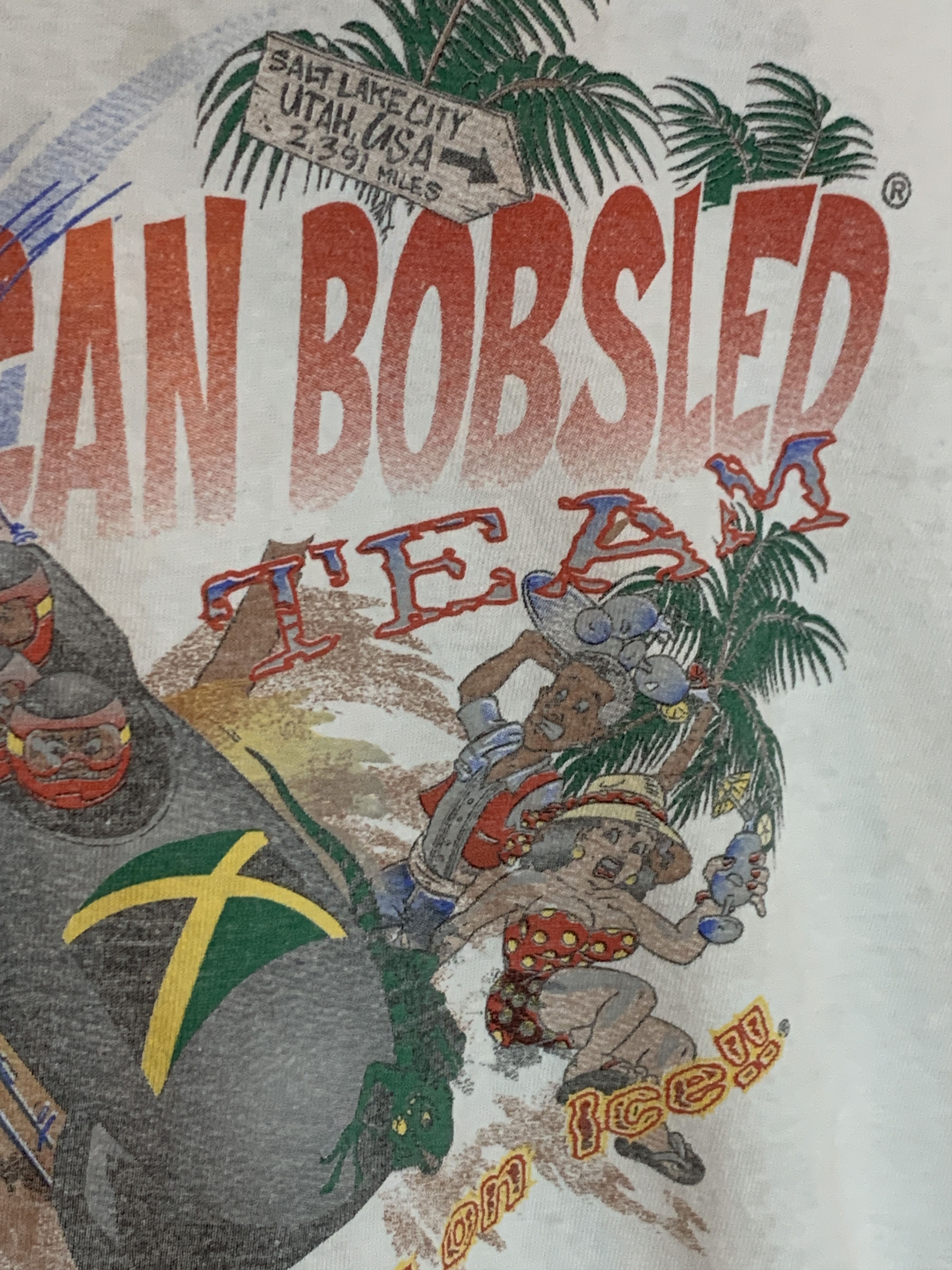 Vintage RARE* Vintage 90’s Cool Runnings Jamaican Bobsled Team Shirt Size US XL / EU 56 / 4 - 3 Thumbnail