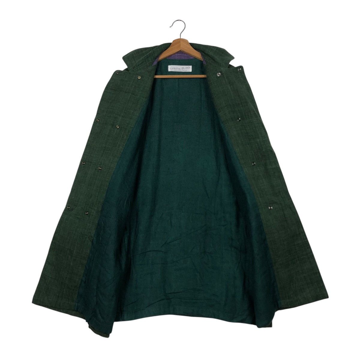 Issey Miyake 📌Rich Green Vintage Jacket Comme Se Soir Buckle Size US M / EU 48-50 / 2 - 15 Thumbnail
