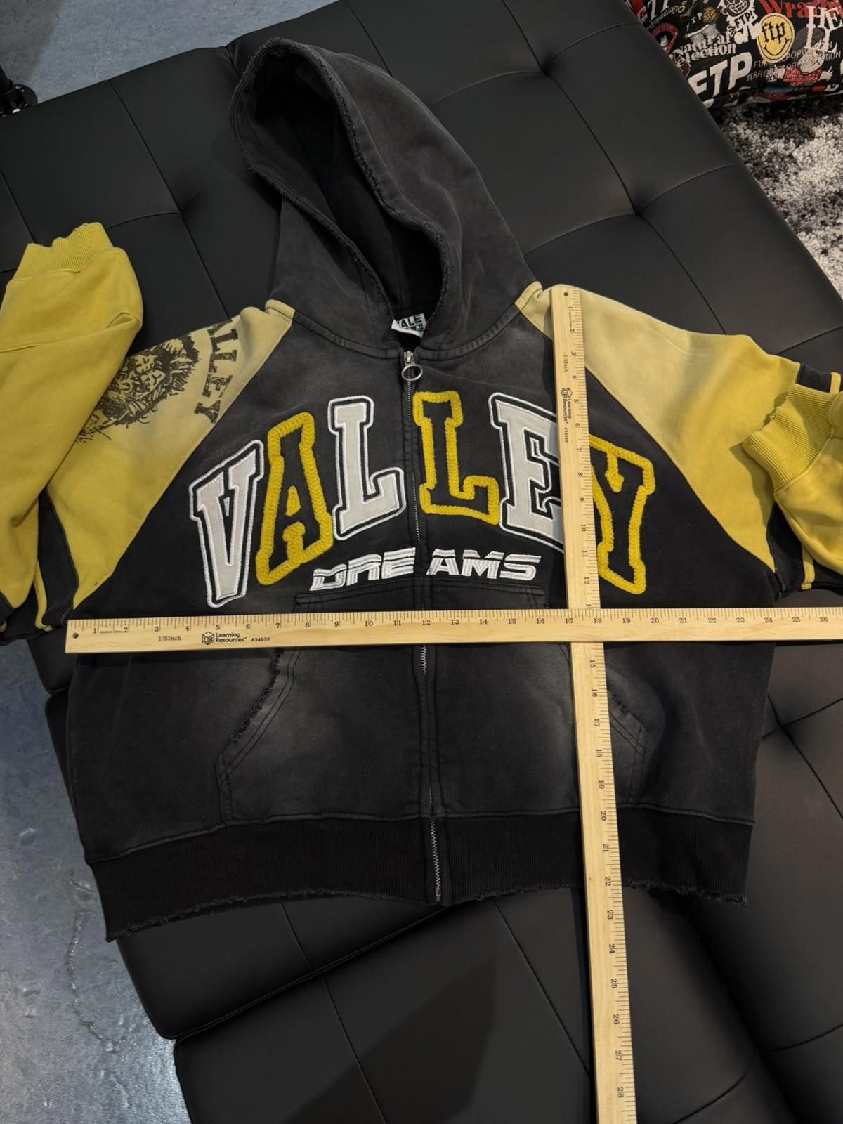 Vale L Vale Black Zip Up Hoodie Authentic Valley Black Yellow Size US L / EU 52-54 / 3 - 8 Thumbnail