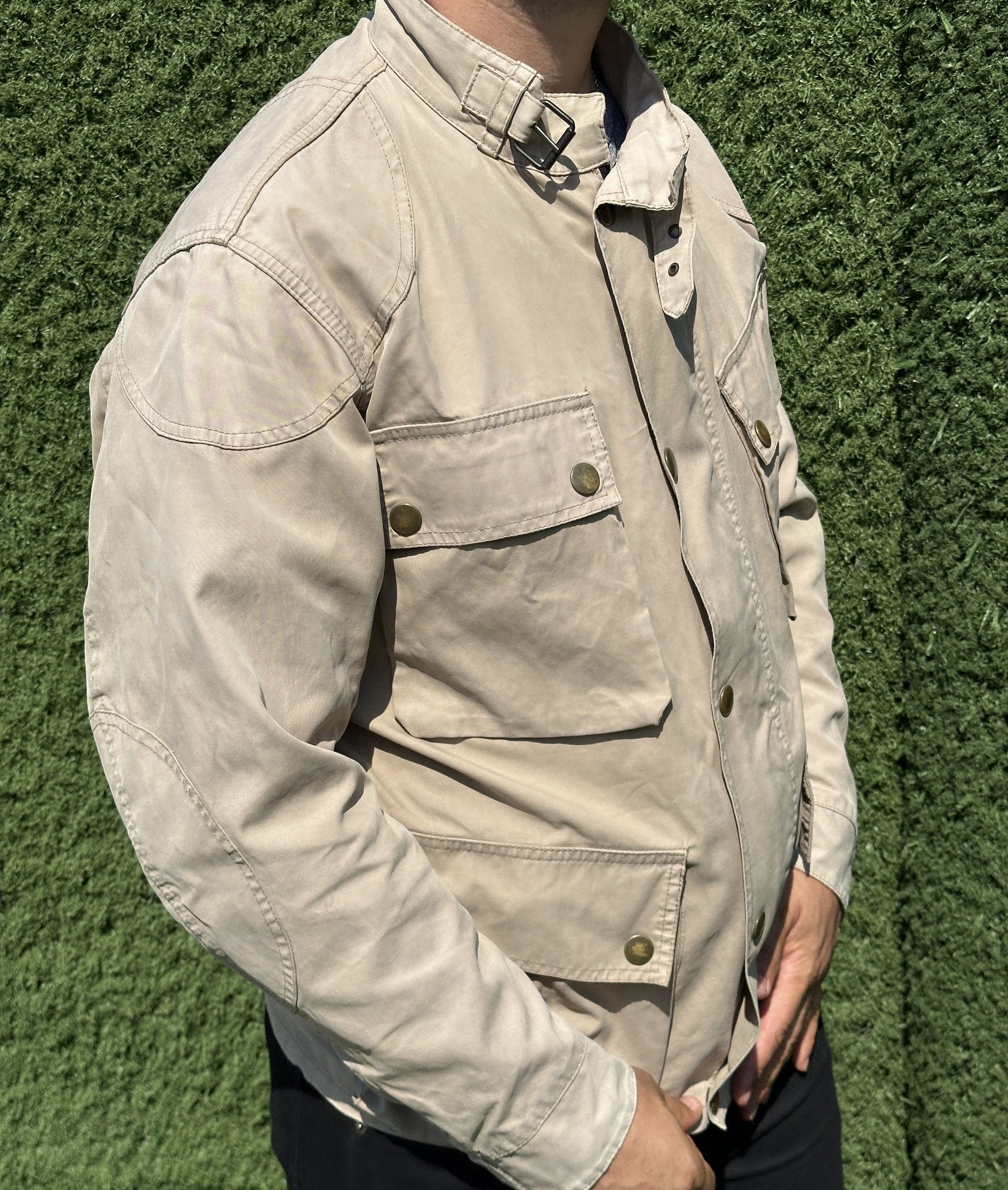 Belstaff Belstaff Wax Rider Motorcycle Motorcycle Bike Beige Size M Size US M / EU 48-50 / 2 - 9 Thumbnail