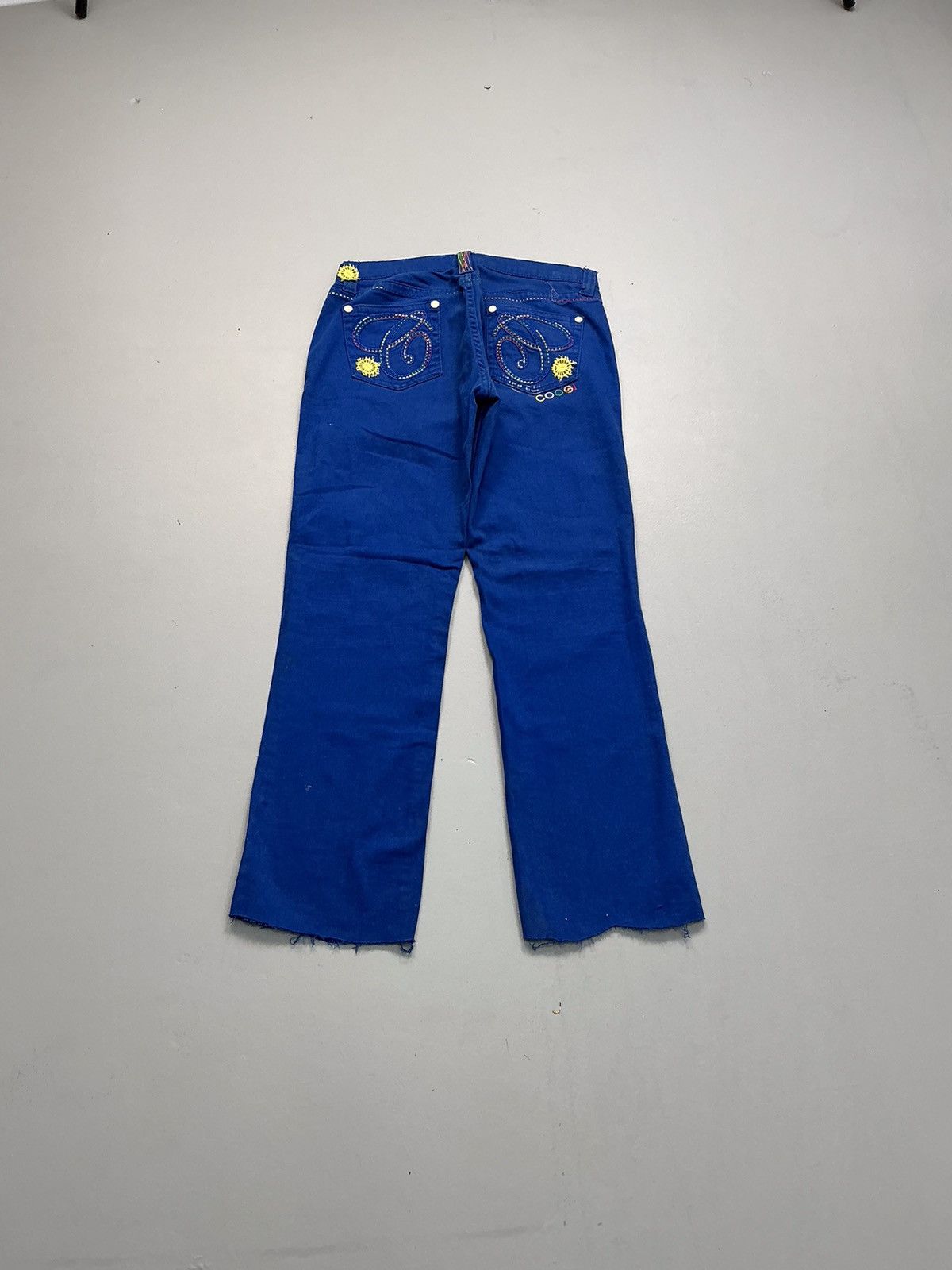Designer Vintage Y2K crazy embroidered denim Size US 34 / EU 50 - 2 Thumbnail