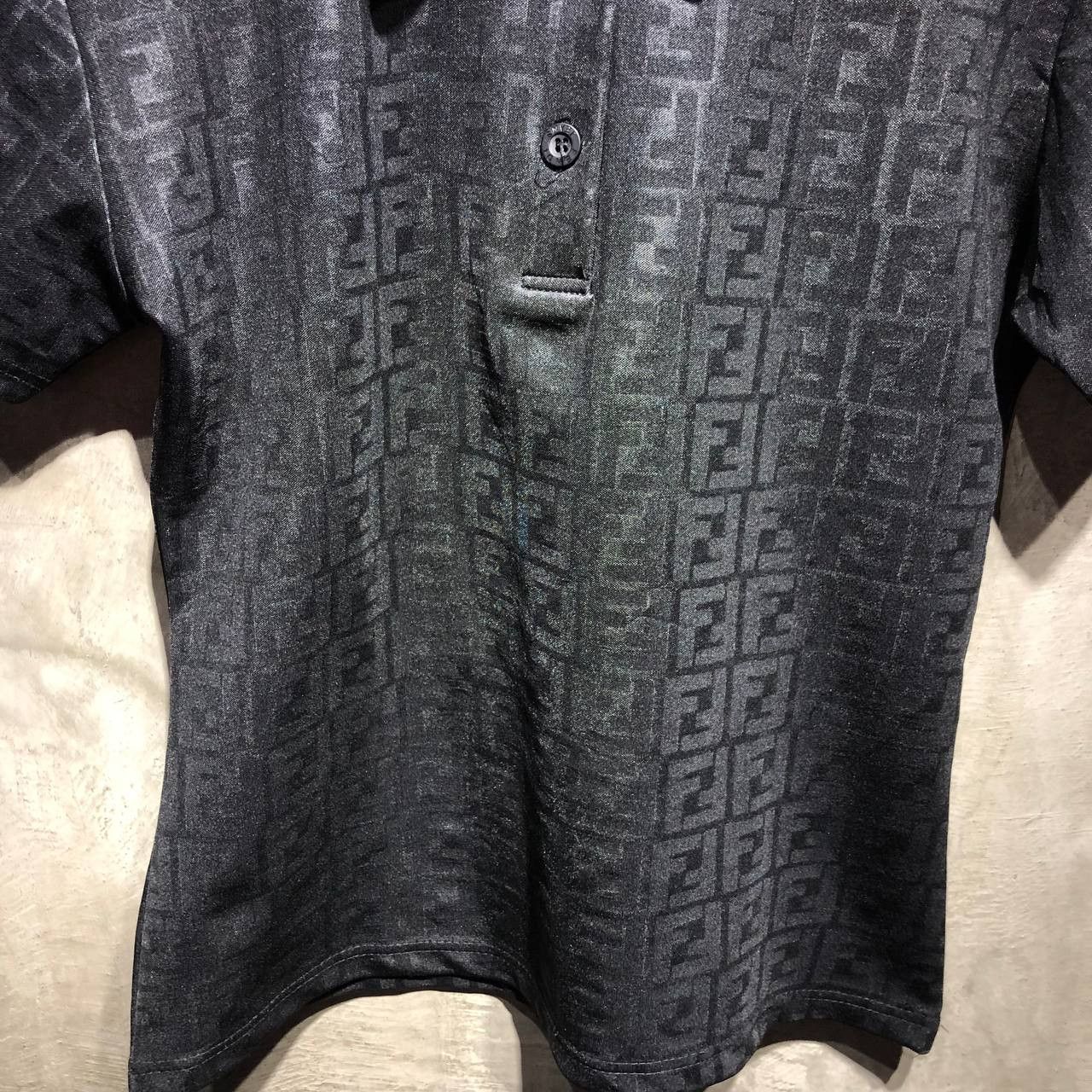 Fendi Fendi Zucca Monogram Half Button short sleeve polo Size XS / US 0-2 / IT 36-38 - 8 Thumbnail