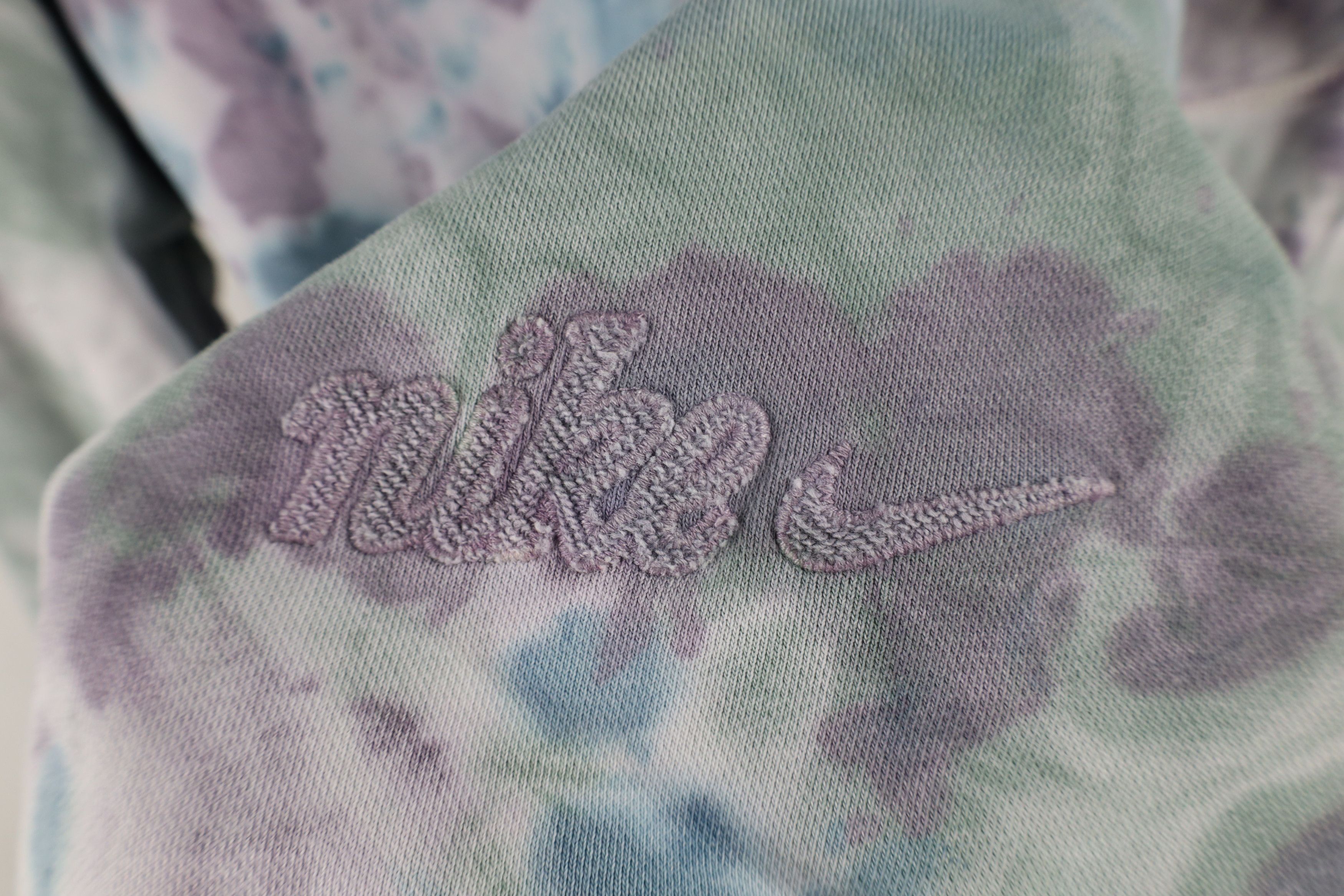 Nike × Vintage Nike Sportswear Club Terry Acid Wash Hoodie Sweatshirt Size US S / EU 44-46 / 1 - 4 Thumbnail