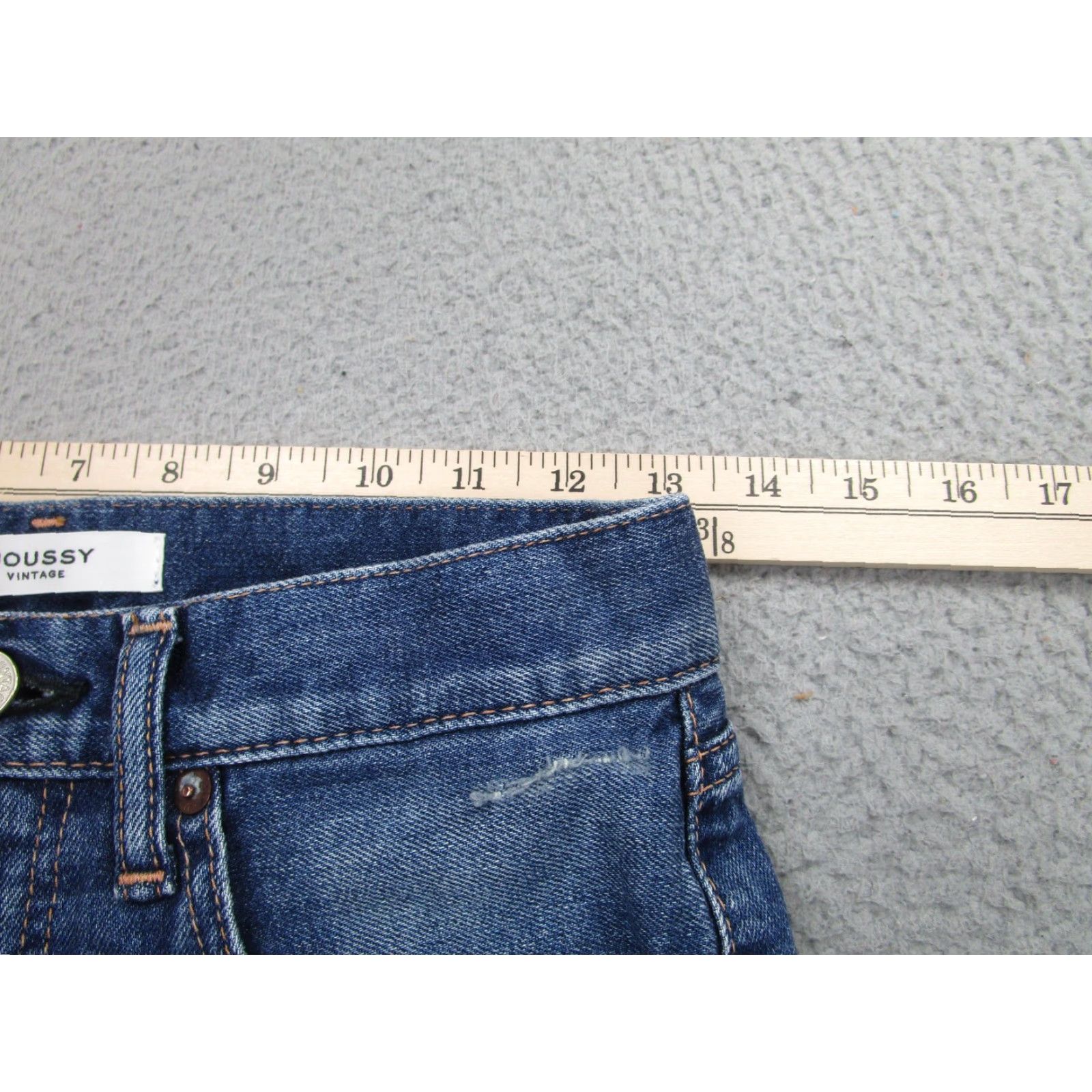 MOUSSY Moussy Vintage Jeans Womens 24 Blue Skinny Distressed Denim Made In Japan Size 42" / US 20 - 6 Thumbnail
