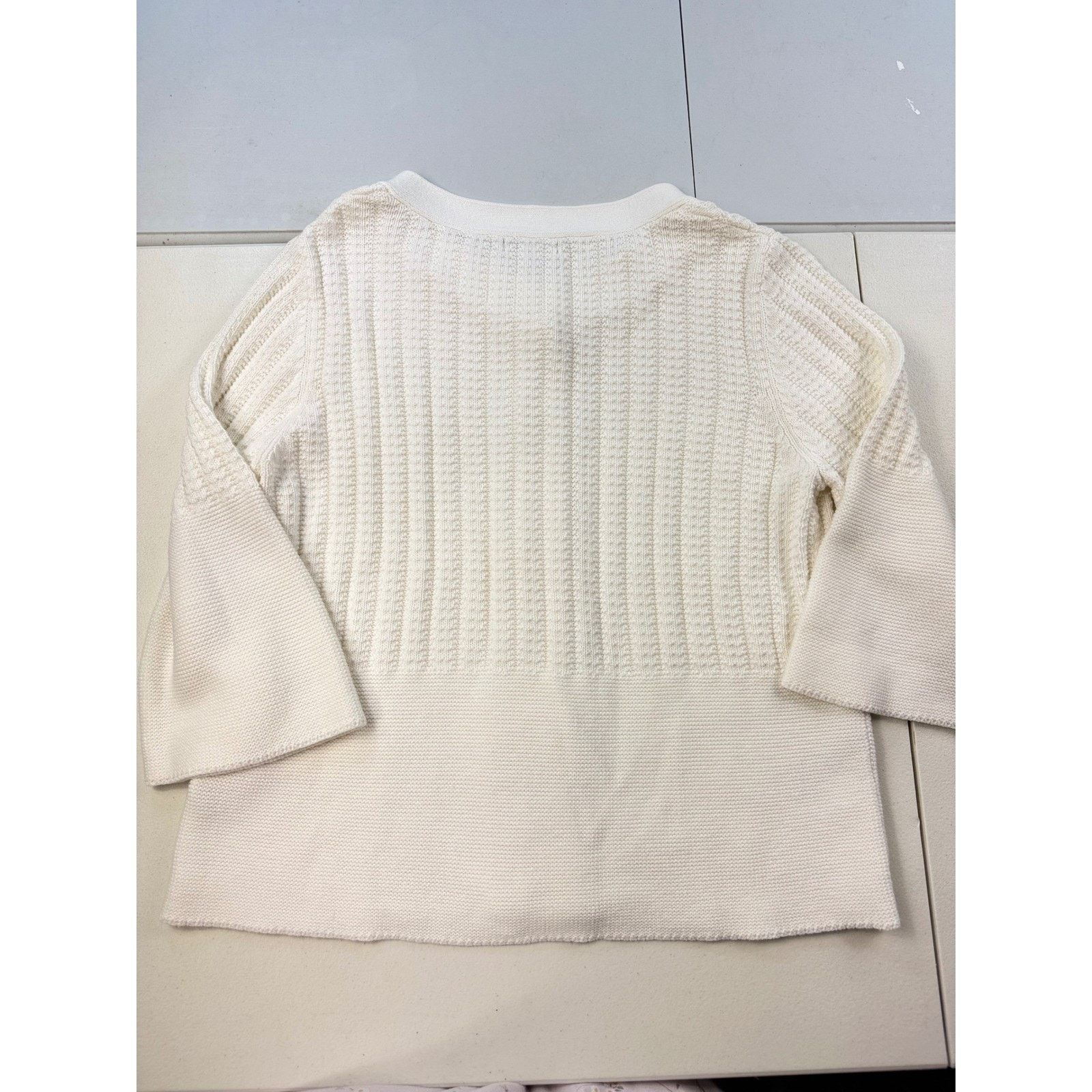 & Other Stories Willow Bay Button Front Cardigan Women's XL Cream Cotton Size XL / US 12-14 / IT 48-50 - 7 Thumbnail